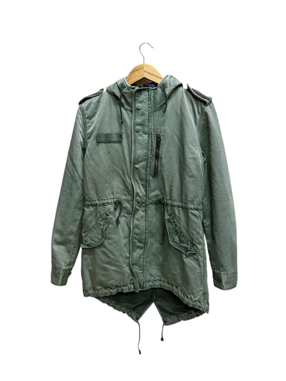 Vintage Vintage Last Word Fishtail Double Breasted Quilted Parka Size US S / EU 44-46 / 1 - 1 Thumbnail