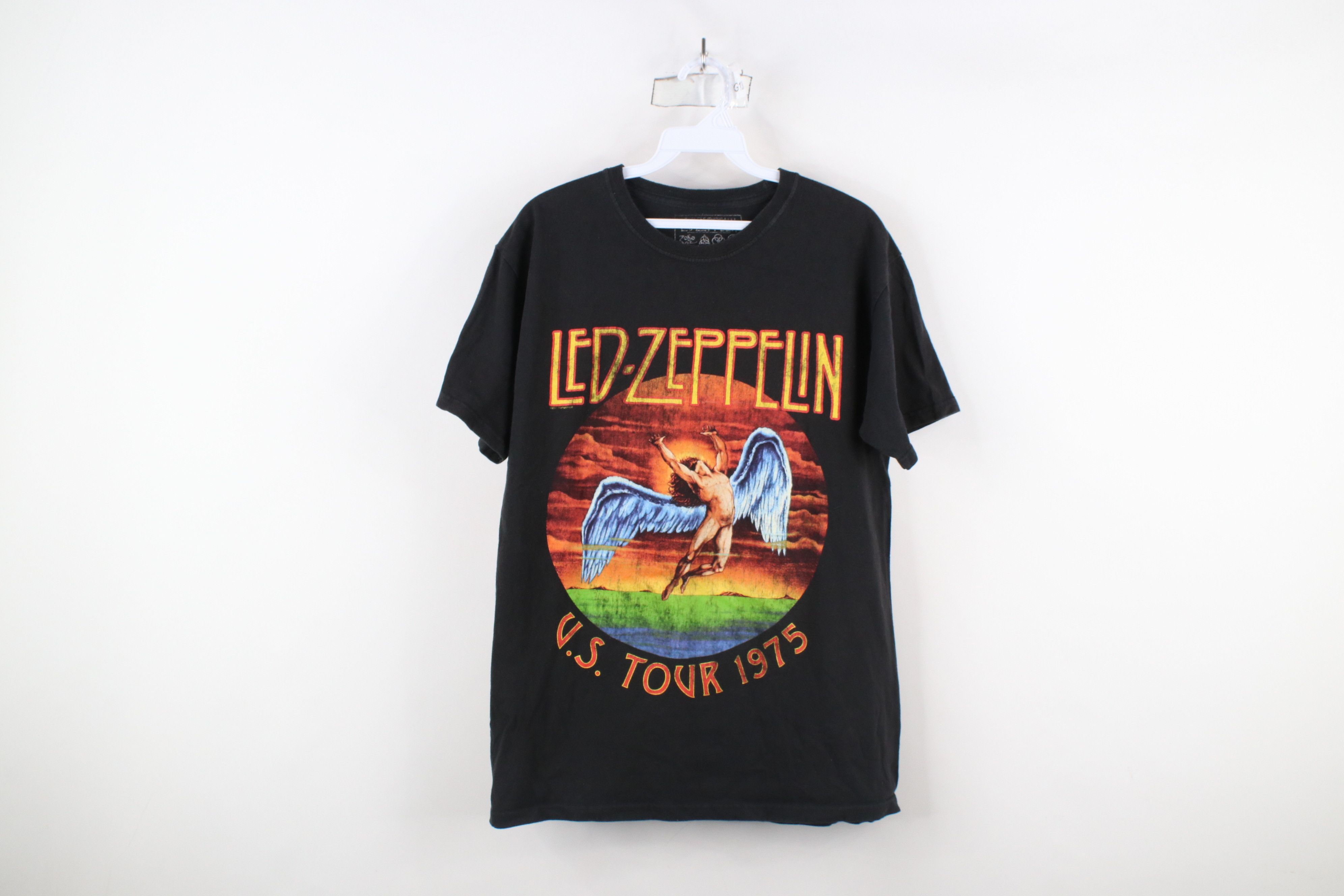 Vintage Retro Y2K Tour Led Zeppelin Band Short Sleeve T-Shirt Black Size US M / EU 48-50 / 2 - 1 Thumbnail