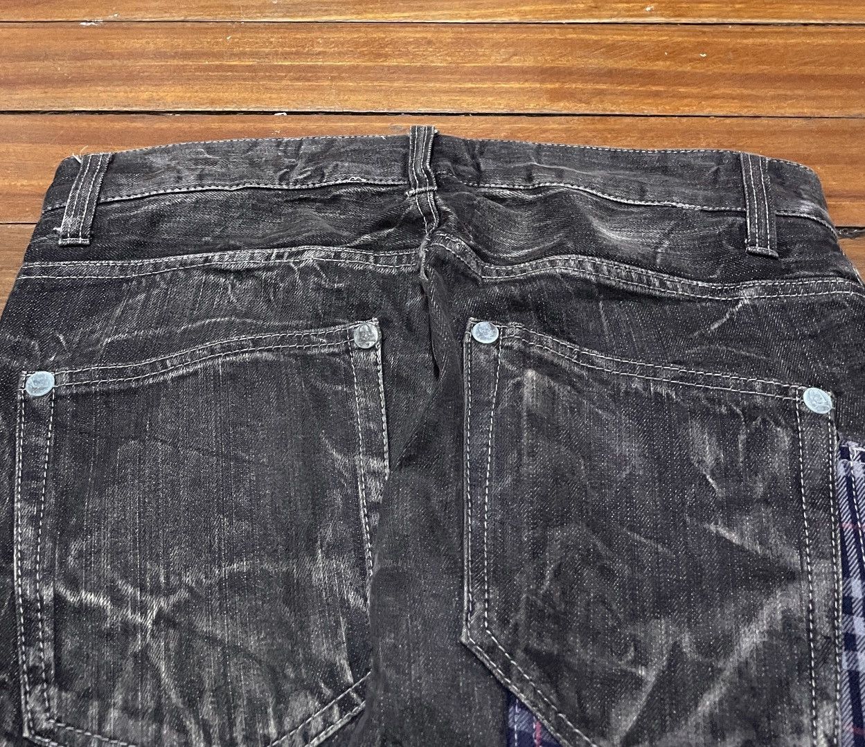 If Six Was Nine × Japanese Brand × Le Grande Bleu (L.G.B.) Very Rare Vintage Brand Wild Life Double Waist Jeans 1990s Size US 33 - 4 Thumbnail