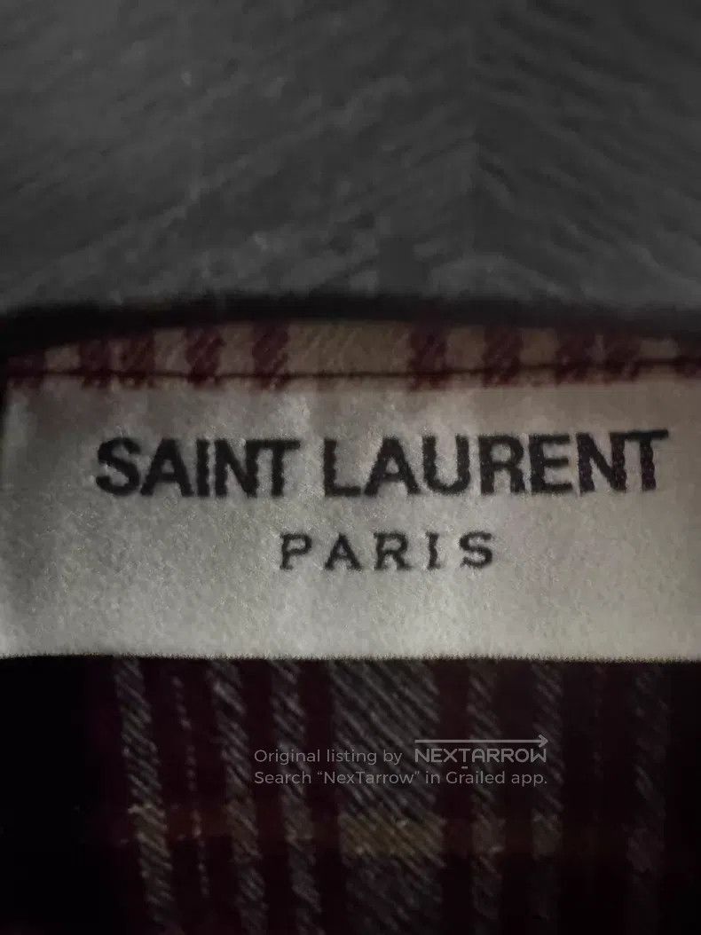 Saint Laurent Paris Saint Laurent Paris Black and Red Plaid Semi-Zip Old Faded Size US XS / EU 42 / 0 - 4 Thumbnail