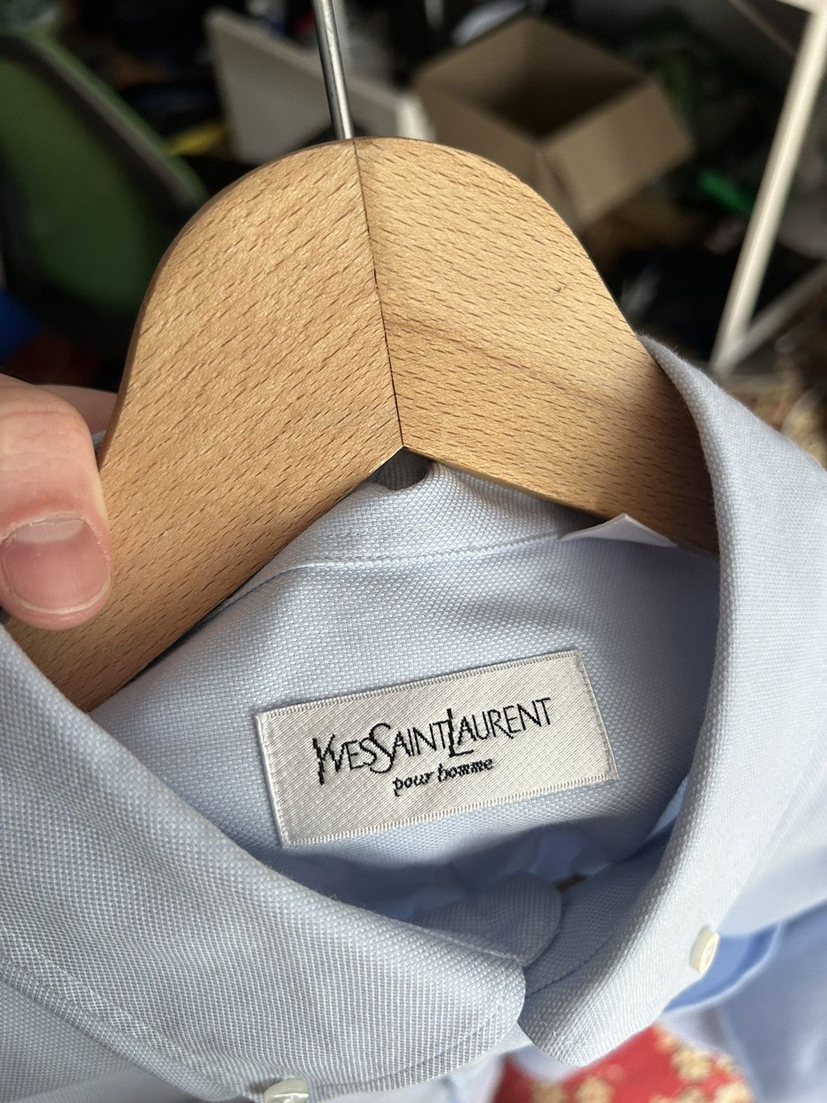 Yves Saint Laurent Yves saint laurent classic cotton shirt Size US XL / EU 56 / 4 - 11 Thumbnail
