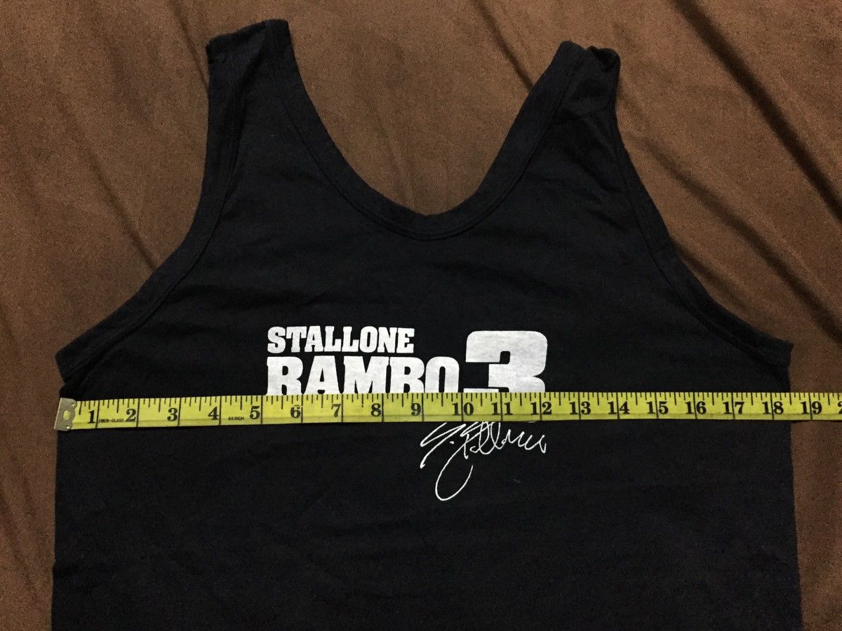Vintage Vintage 90s Stallone Rambo 3 Promo Tank Top Size ONE SIZE - 4 Thumbnail