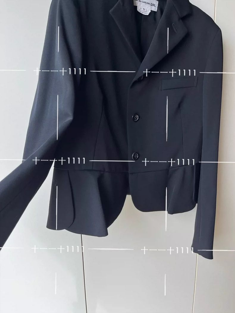 Comme des Garcons Comme Des Garcons Lace Petal Ruffle Wool Blazer Size S / US 4 / IT 40 - 4 Thumbnail