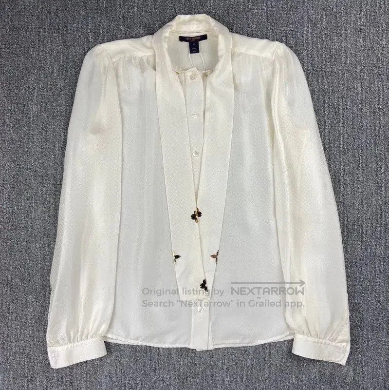 Louis Vuitton Louis Vuitton White Silk Blouse for Women . Size S / US 4 / IT 40 - 1 Thumbnail