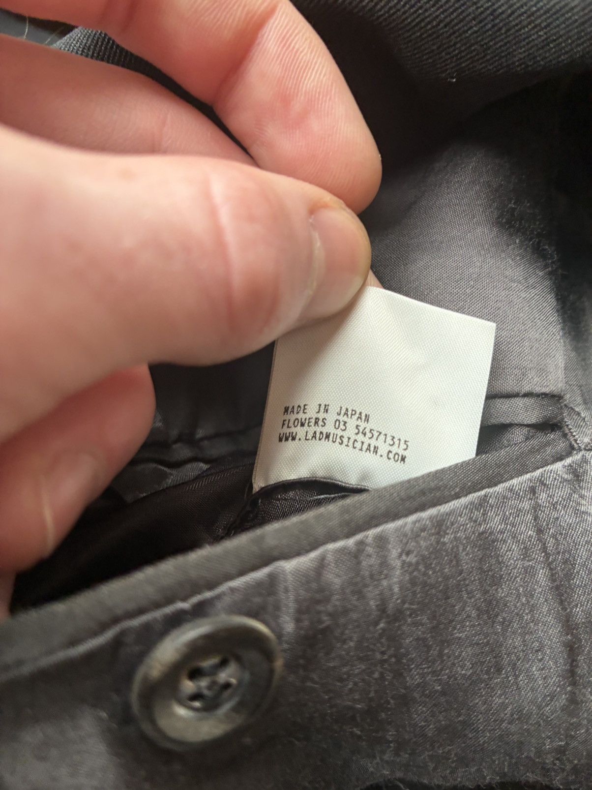 Lad Musician Lad Musician *SAMPLE* AW03 "FLOWERS" Cashmere Blend Jacket Size 44S - 10 Thumbnail