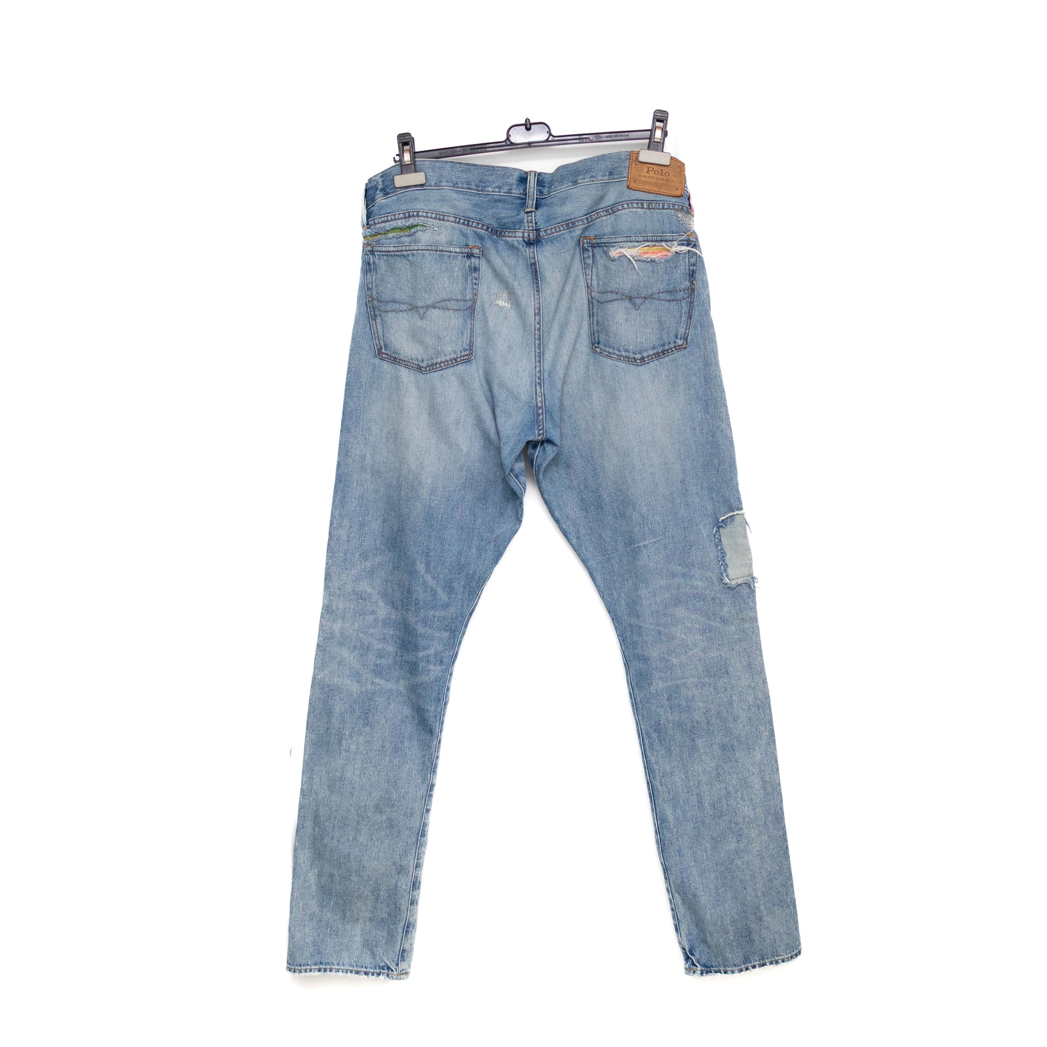Polo Ralph Lauren Polo Ralph Lauren Sullivan Slim Patchwork Distressed Jeans Size US 36 / EU 52 - 2 Thumbnail