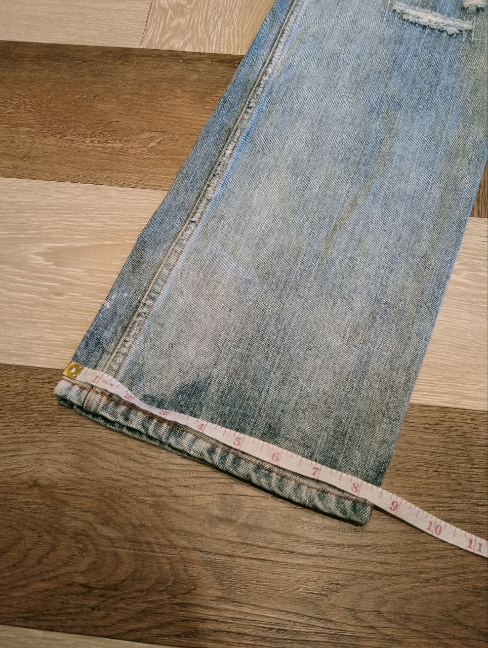 If Six Was Nine JAPANESE ZEROSAIL DISTRESSED JEANS - SIZE L Size US 31 - 15 Thumbnail