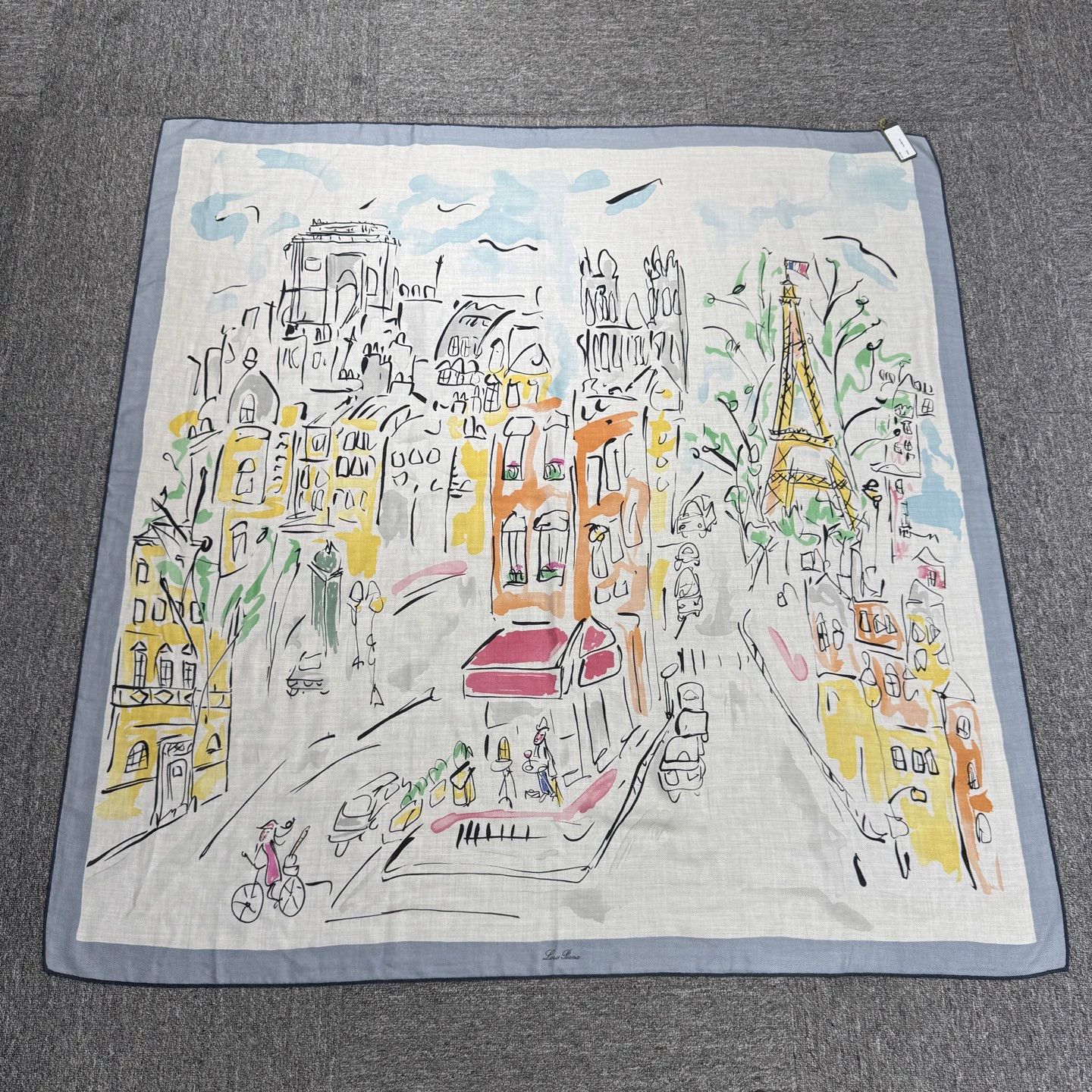 Loro Piana Loro Piana Graffiti Street Cashmere Scarf 118x118 BNWT Size ONE SIZE - 1 Thumbnail