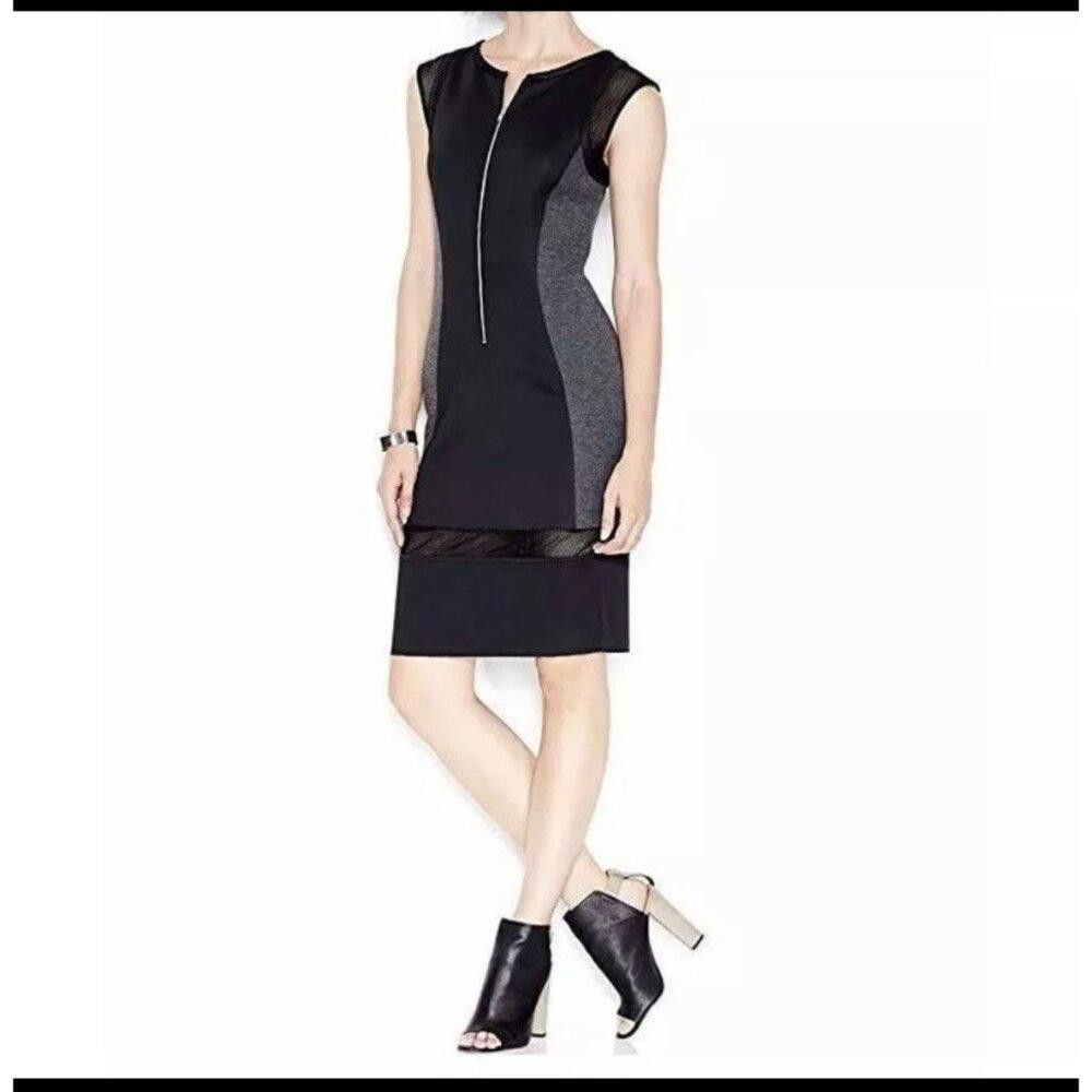Designer Rachel Rachel Roy New Womens Sheath Dress Black Charcoal L Size L / US 10 / IT 46 - 1 Thumbnail