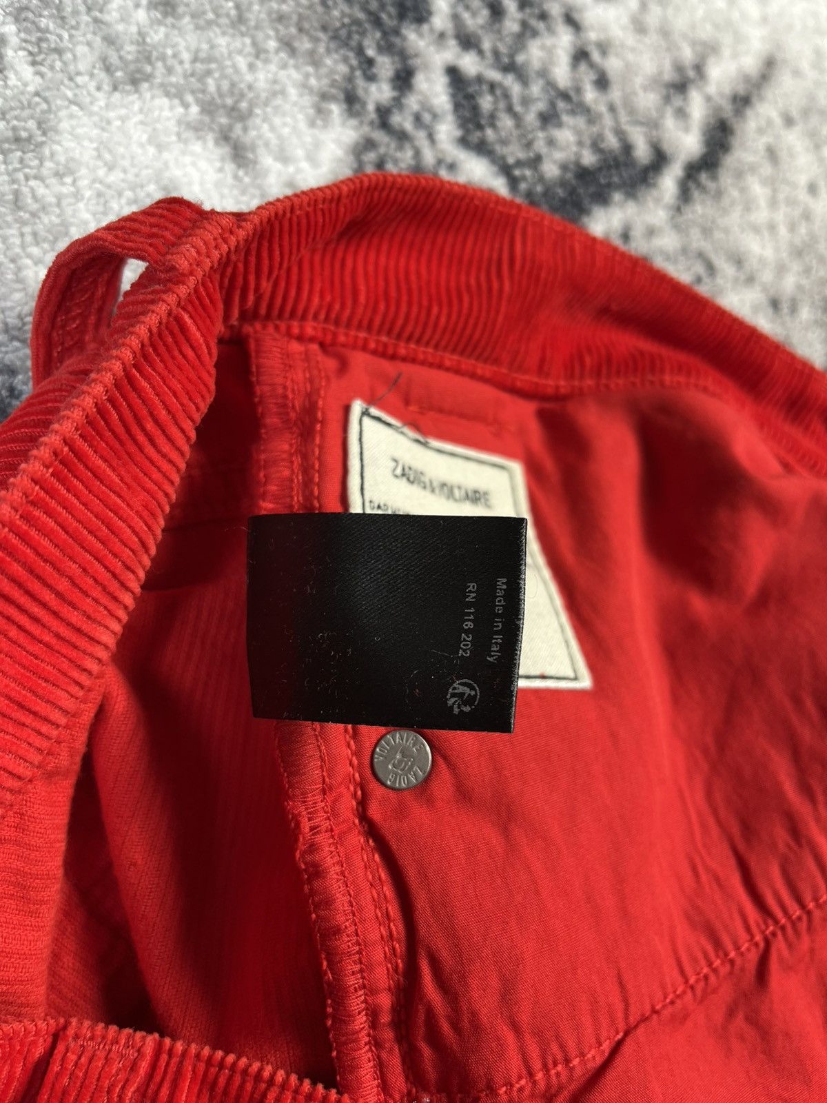 Zadig & Voltaire Zadig & Voltaire Red Corduroy Pants Size 33 Size US 33 - 11 Thumbnail
