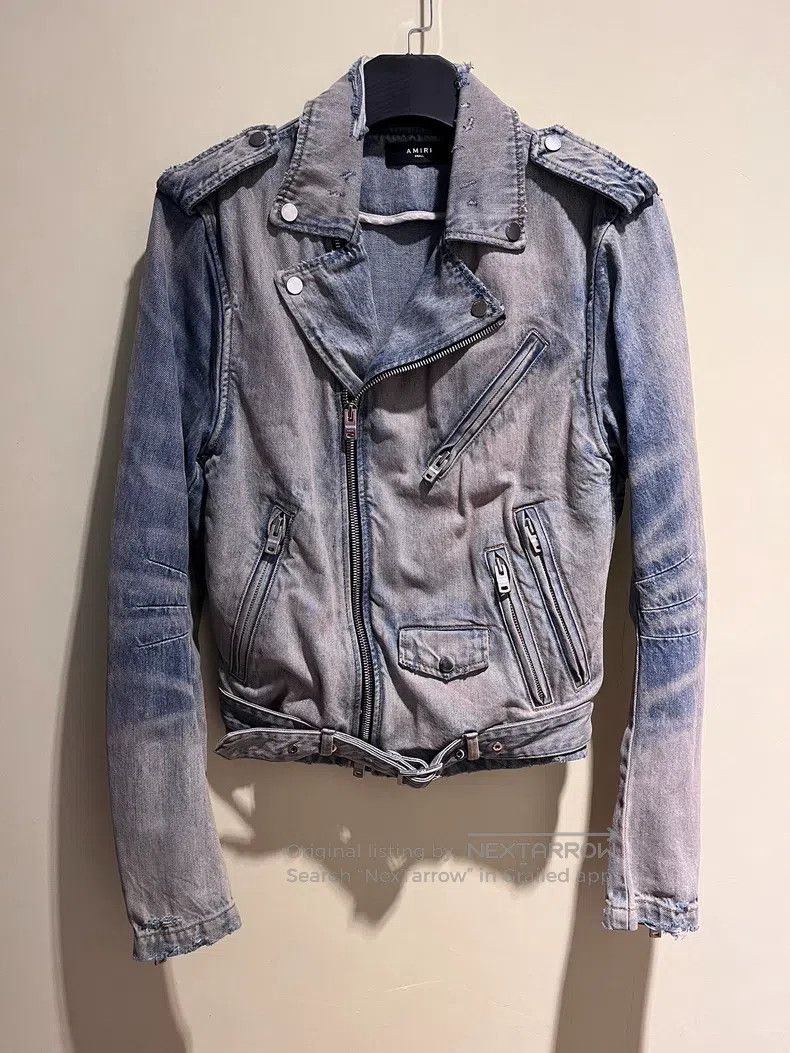 Amiri Amiri Size S Blue motorcycle jacket Size US S / EU 44-46 / 1 - 1 Thumbnail