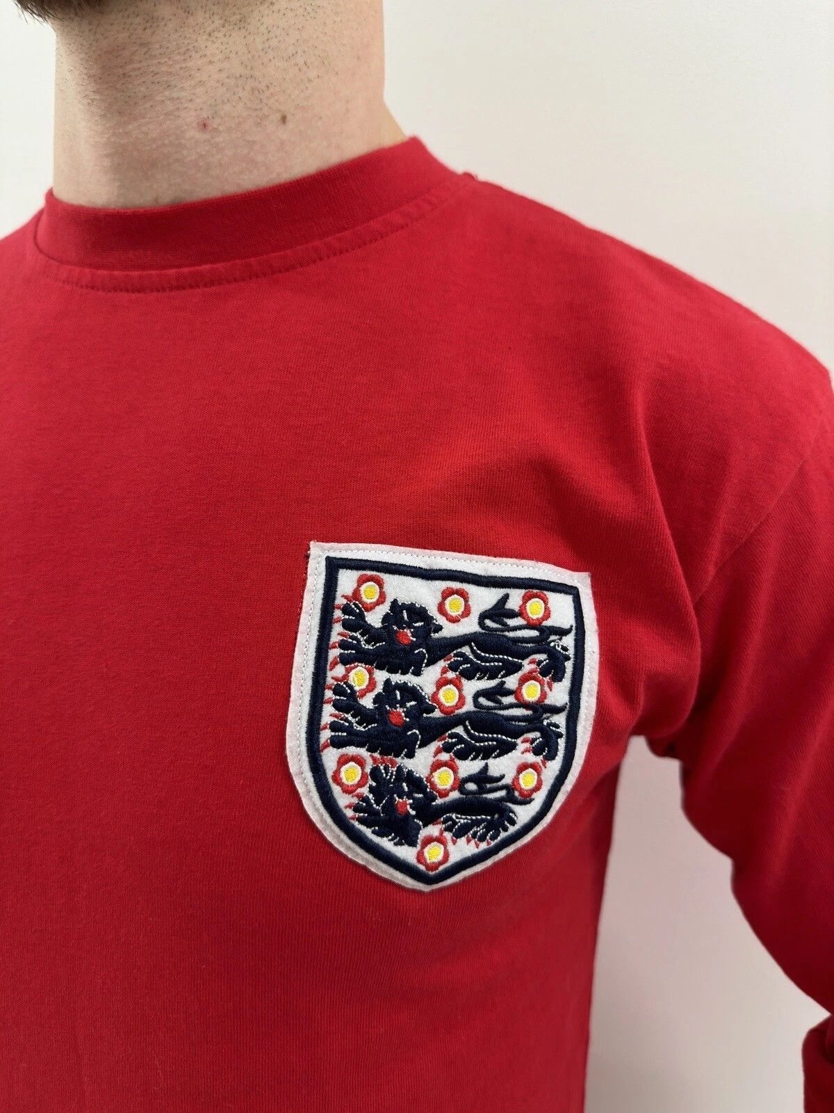 Vintage England National 1966 Score Draw Bobby Moore jersey shirt Size US M / EU 48-50 / 2 - 6 Thumbnail