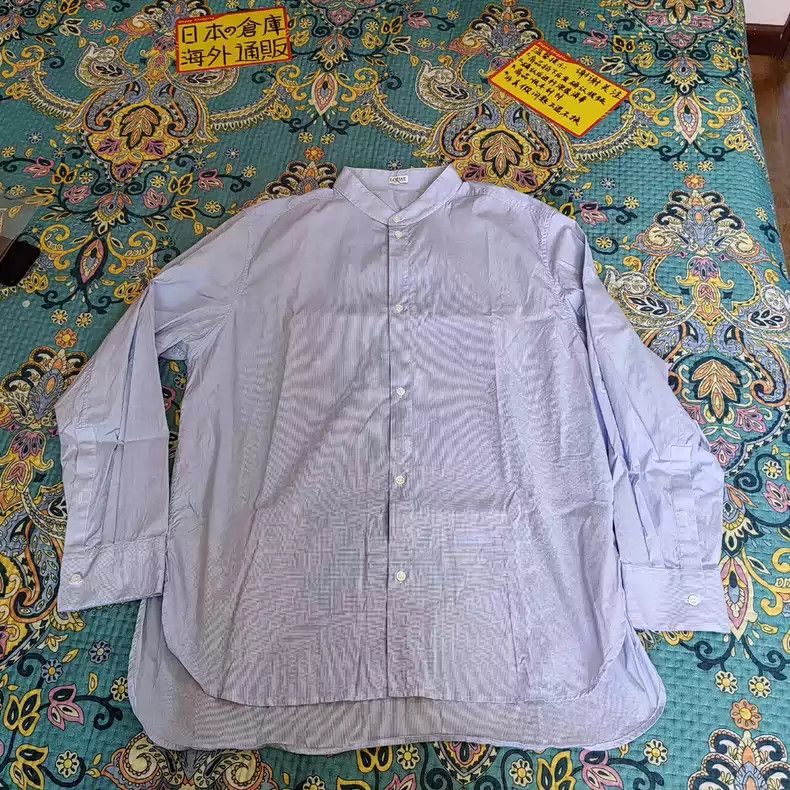LOEWE Light blue mid-length shirt