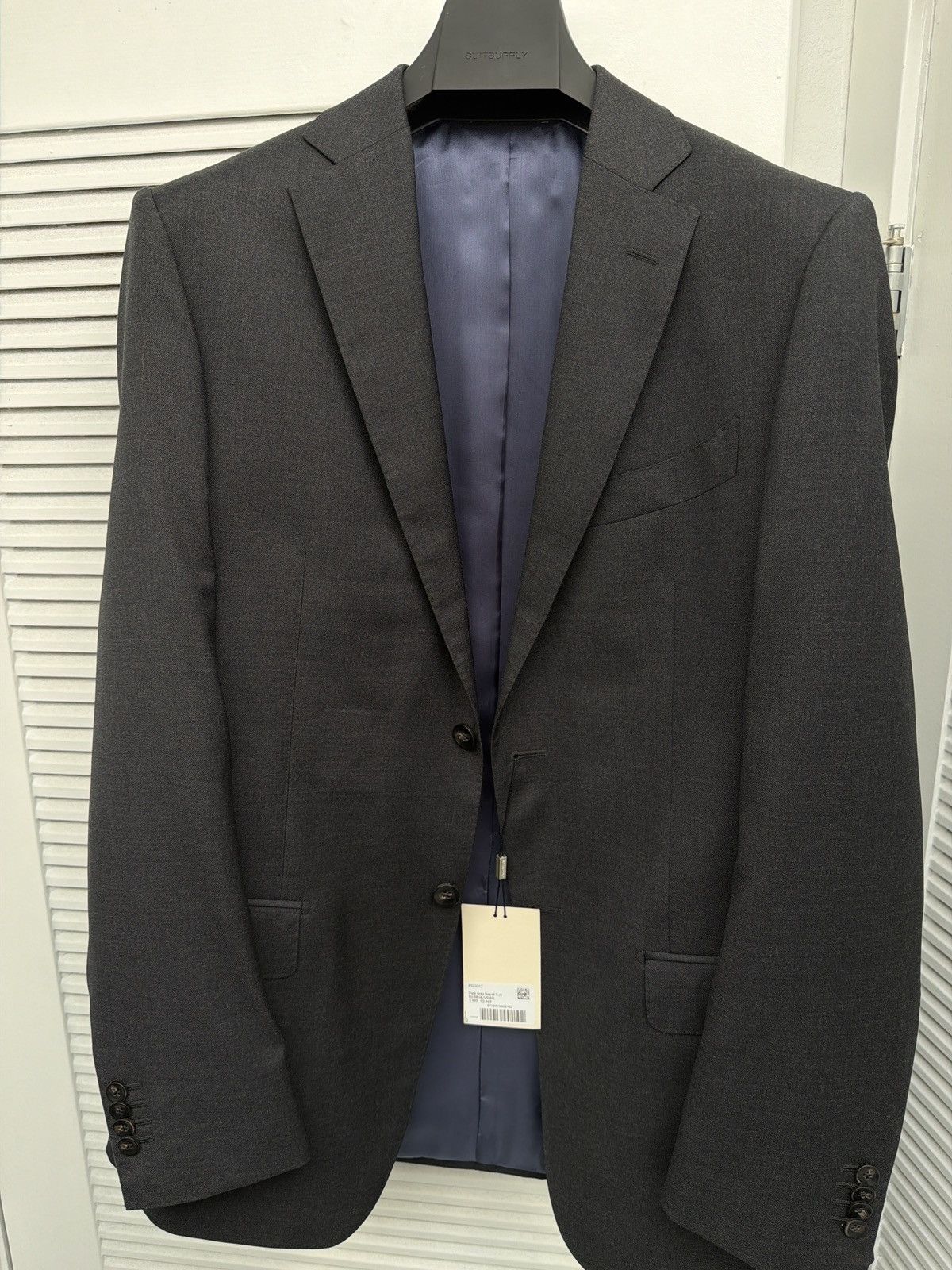 Suitsupply Dark Grey Napoli Suit Jacket Size 40L - 1 Thumbnail