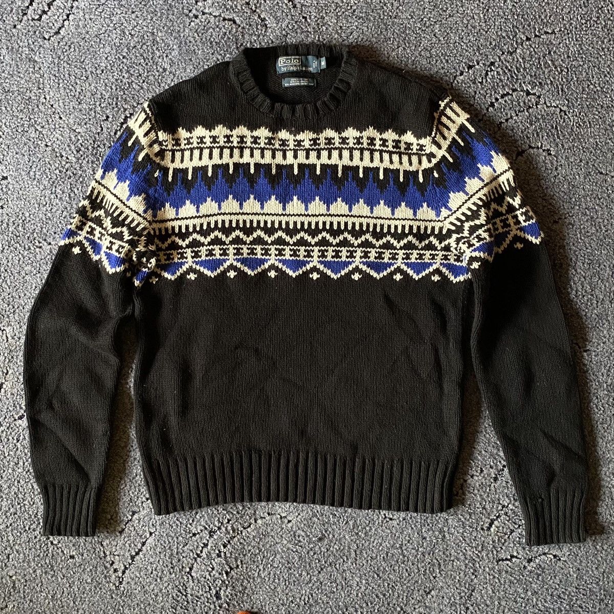Polo Ralph Lauren RARE Hand Knitted Polo Ralph Lauren Sweater Size US M / EU 48-50 / 2 - 1 Thumbnail