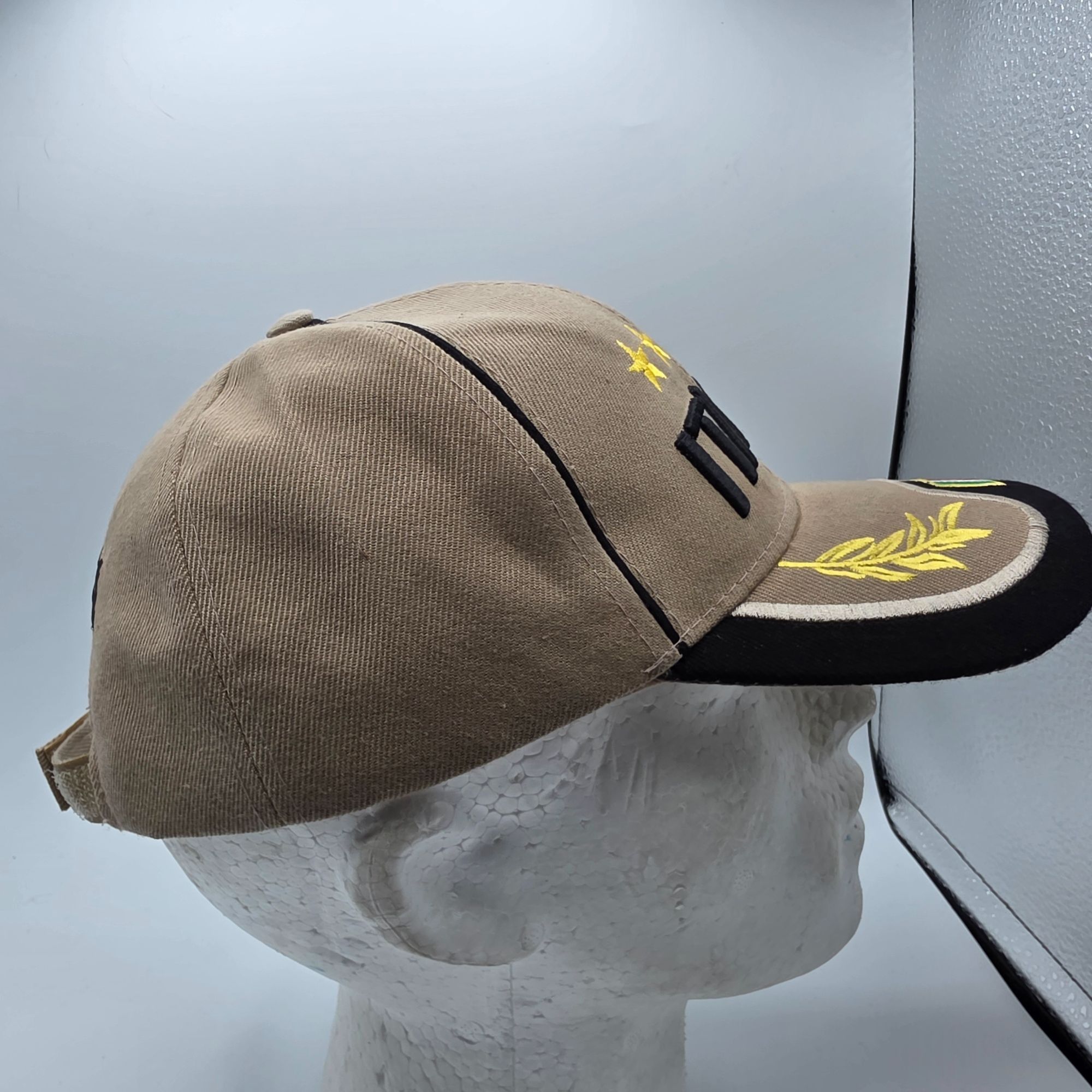 Other Italia Adults Beige Black Baseball Cap Stars Laurel Leaves F Size ONE SIZE - 4 Thumbnail