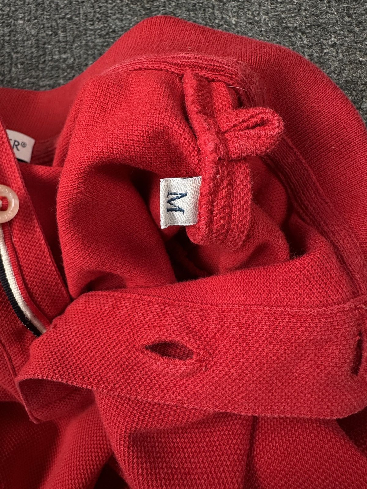 Moncler MONCLER Maglia Polo Manica Corta Red Men’s Polo Shirt size M Size US M / EU 48-50 / 2 - 7 Thumbnail