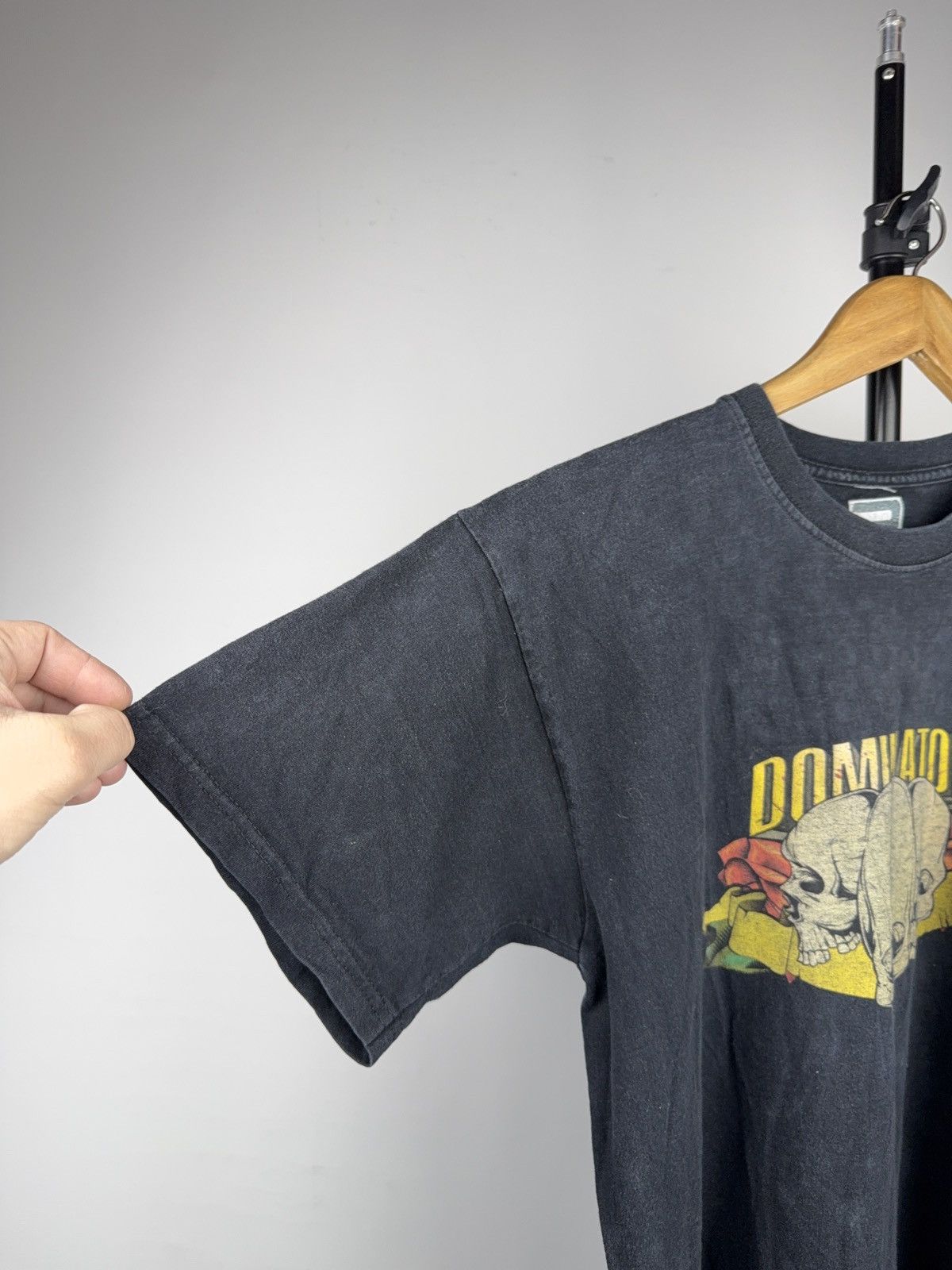 Vintage 00s Y2K Dominator Triple Skull Biker Moto Graphic T-Shirt Size US M / EU 48-50 / 2 - 7 Thumbnail