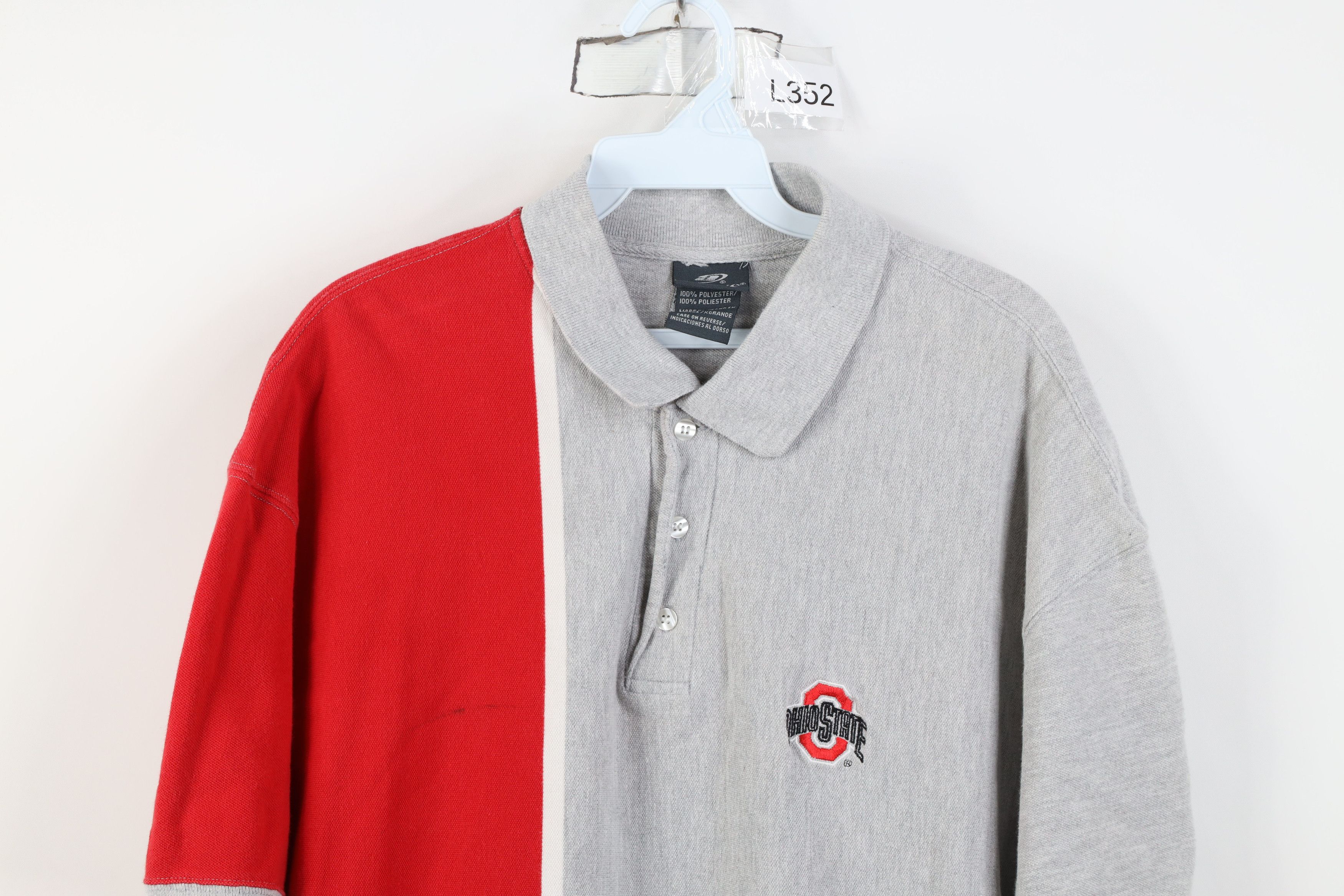 Vintage Vintage 90s Ohio State University Golf Polo Shirt Cotton Size US XL / EU 56 / 4 - 2 Thumbnail