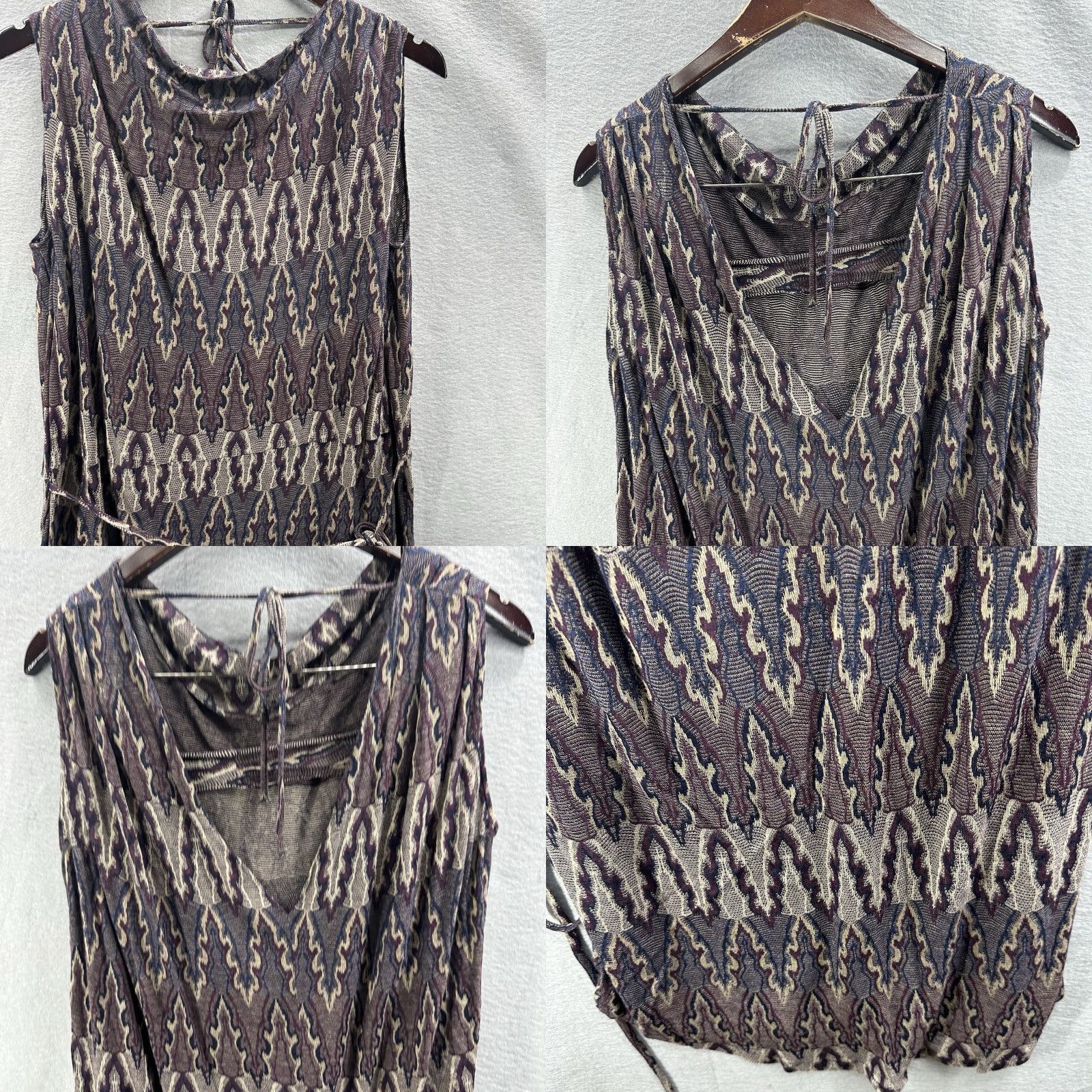 Isabel Marant Isabel Marant Etoile Dress 2 Small Womens Ikat Print Knit Sleeveless Quiet Lux Size S / US 4 / IT 40 - 8 Thumbnail