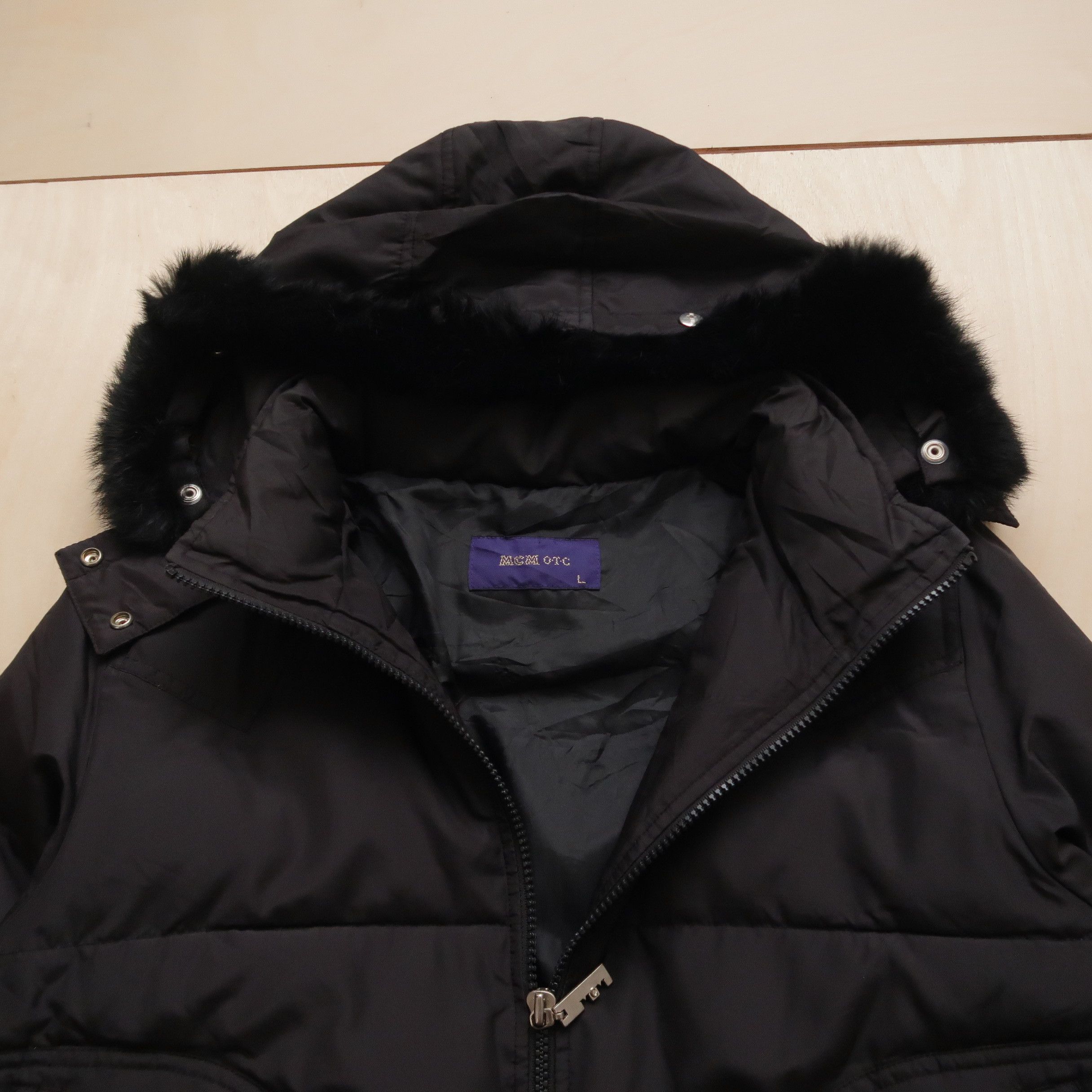 MCM 1990s MCM OTC Padded Down Jacket Fur Faux Size L / US 10 / IT 46 - 4 Thumbnail