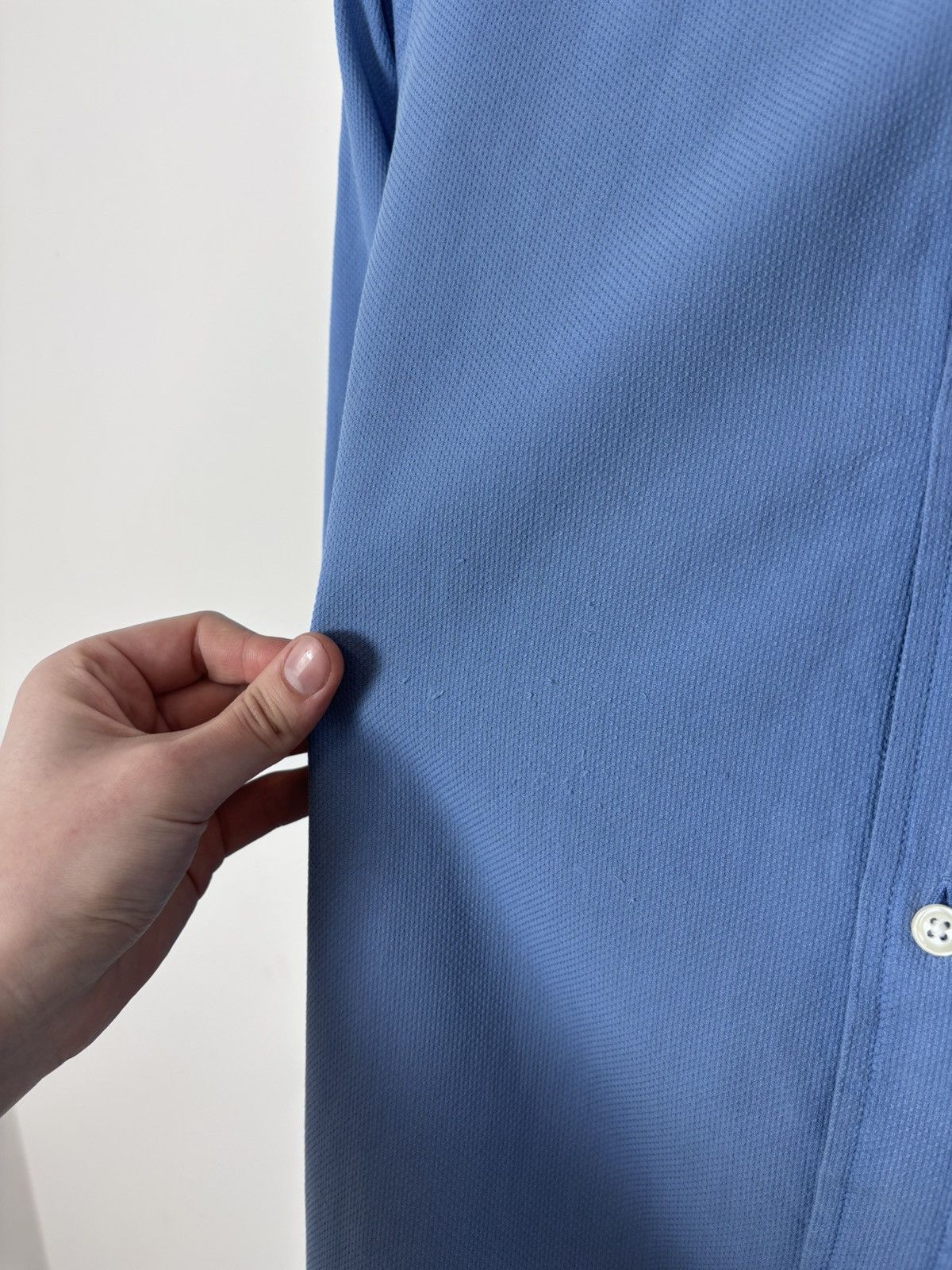 Boggi Boggi Milano Men’s Regular Fit Blue Cotton Button Up Shirt Size US M / EU 48-50 / 2 - 7 Thumbnail