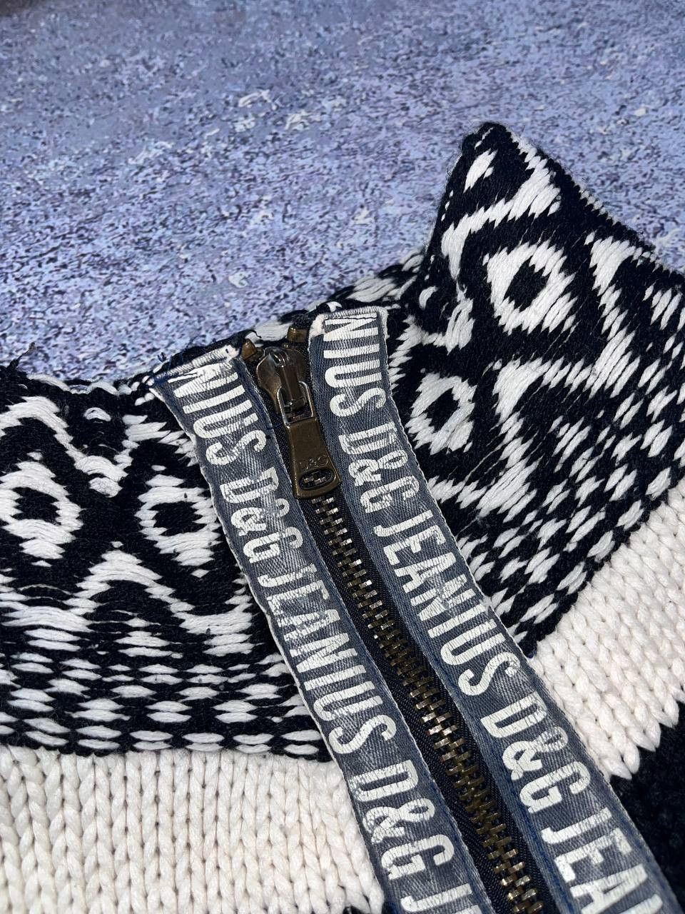 Dolce & Gabbana Rare DOLCE & GABBANA D&G Knit Zip HAND KNIT Size US M / EU 48-50 / 2 - 7 Thumbnail