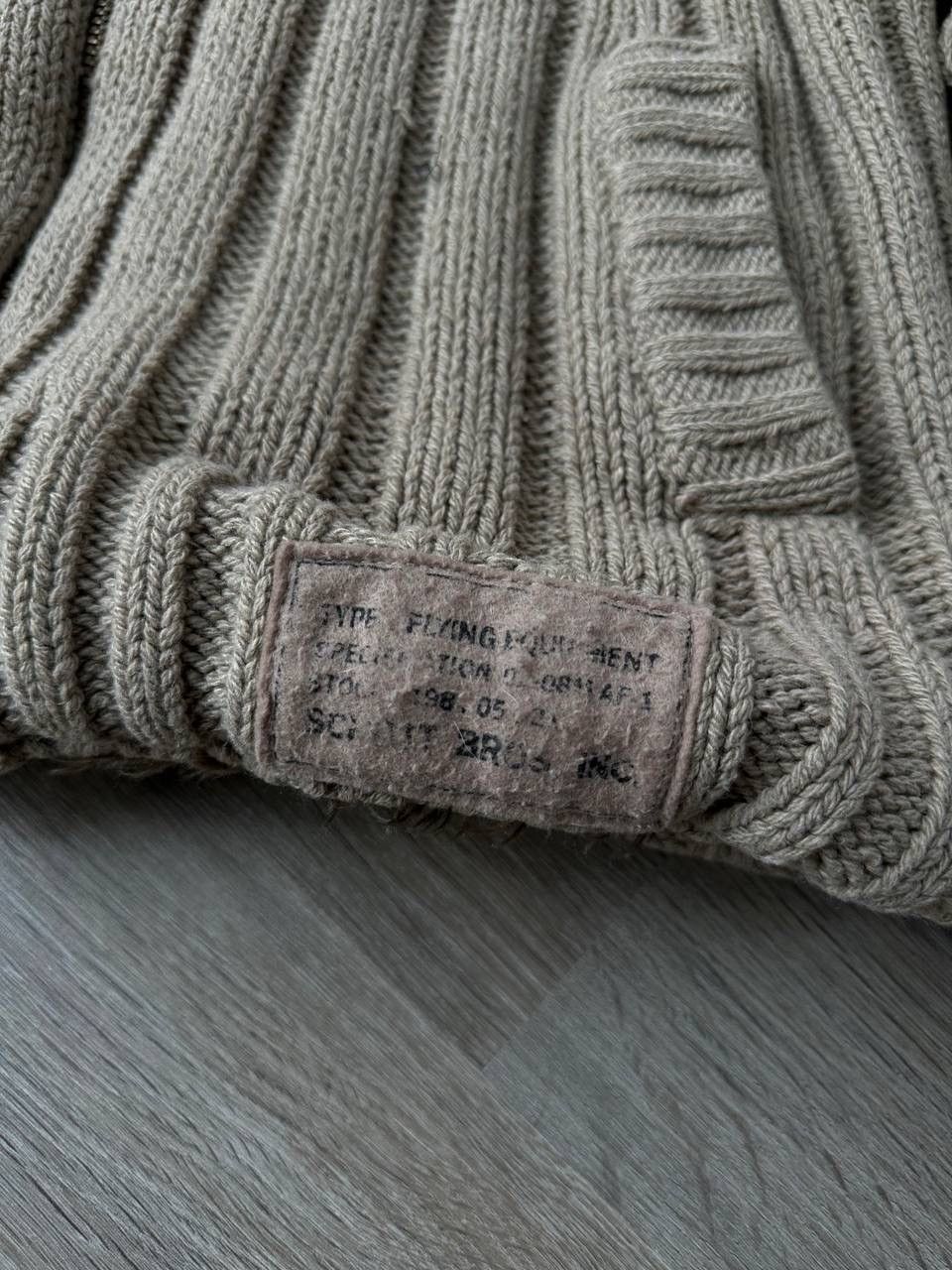 Japanese Brand × Schott × Vintage Vintage Schott NYC Faux Fur Beige Ribbed Knit Sweater Jacket Size US M / EU 48-50 / 2 - 5 Thumbnail
