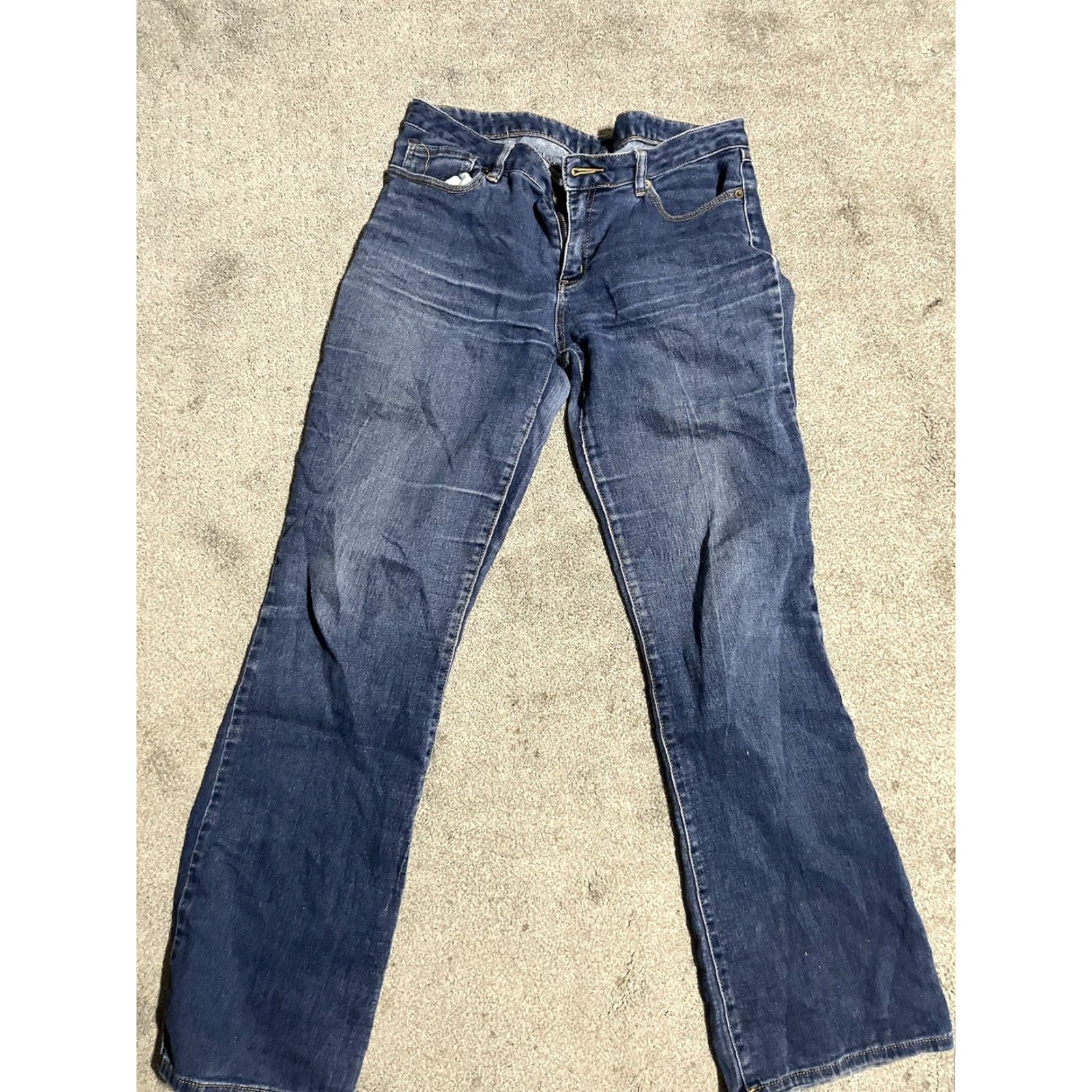 Michael Kors Michael Kors Women's Jeans Bootcut Dark Blue Denim 32 Regular 5-Pocket Design Stretch Pocket Machine Washable Size 24" / US 00 / IT 34 - 2 Thumbnail