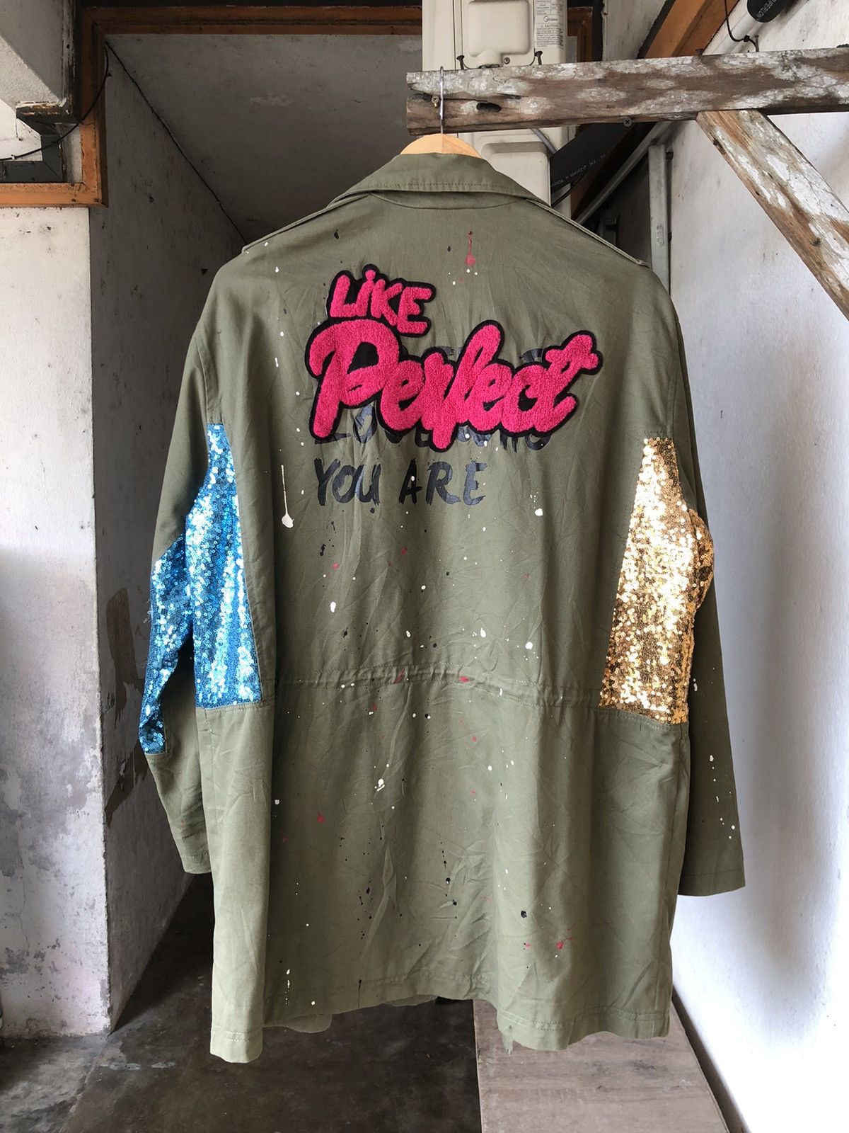 Zara Zara Splash Paint Art Oversized Parka Jacket If Six Was Nine Size L / US 10 / IT 46 - 2 Thumbnail