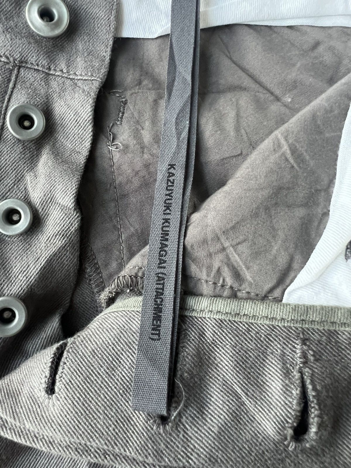 Kazuyuki Kumagai Attachment Kazuyuki Kumagai Attachment Drop Crotch J-Cut Moleskin Pants Size US 30 / EU 46 - 6 Thumbnail