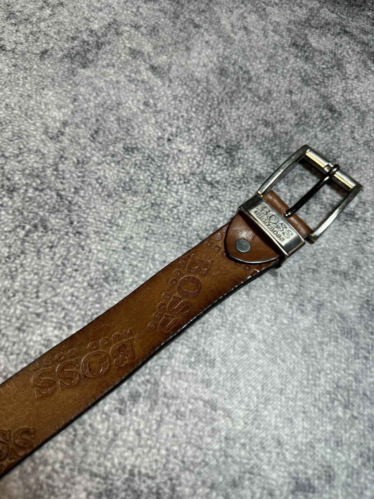 Hugo Boss × Vintage Y2K Hugo Boss Logo Belts Leather Streetwear Rare USA Style Size ONE SIZE - 4 Thumbnail