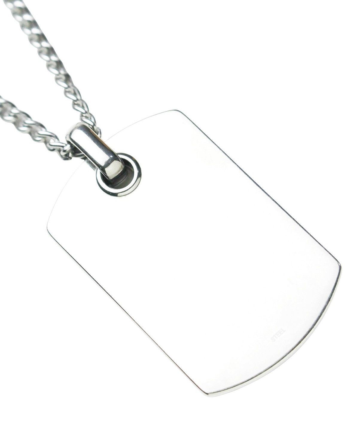 Armani EMPORIO ARMANI EAGLE MARK DOG TAG STEEL NECKLACE Size ONE SIZE - 4 Thumbnail