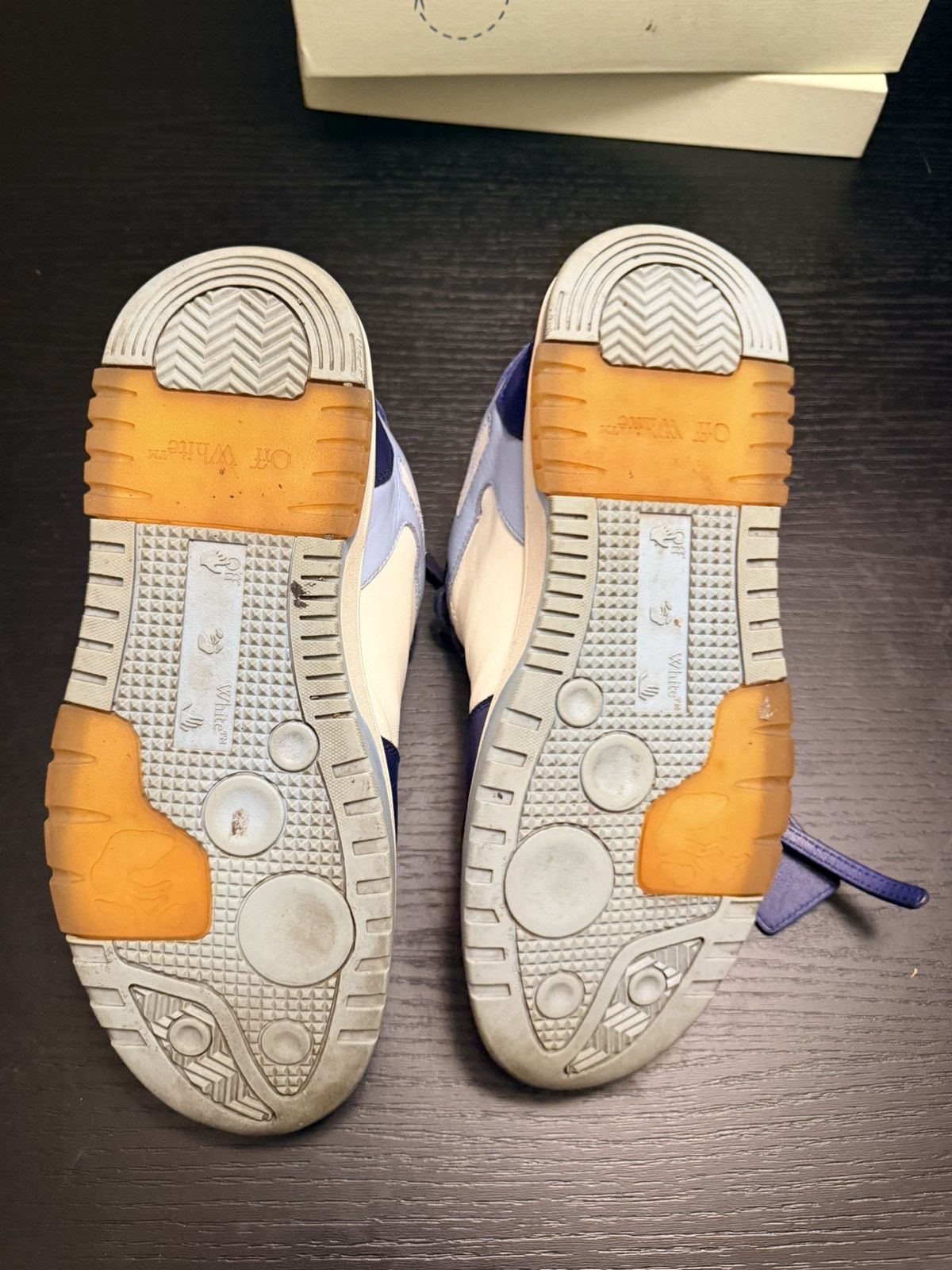 Off-White Off-White Out of Office White Navy Blue Size US 9 / EU 42 - 5 Thumbnail