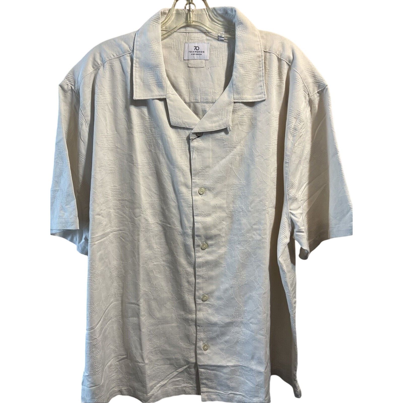 7Diamonds 7 Diamonds 4 Way Stretch M Button Up Men’s XXL White Shirt Size US XXL / EU 58 / 5 - 1 Thumbnail