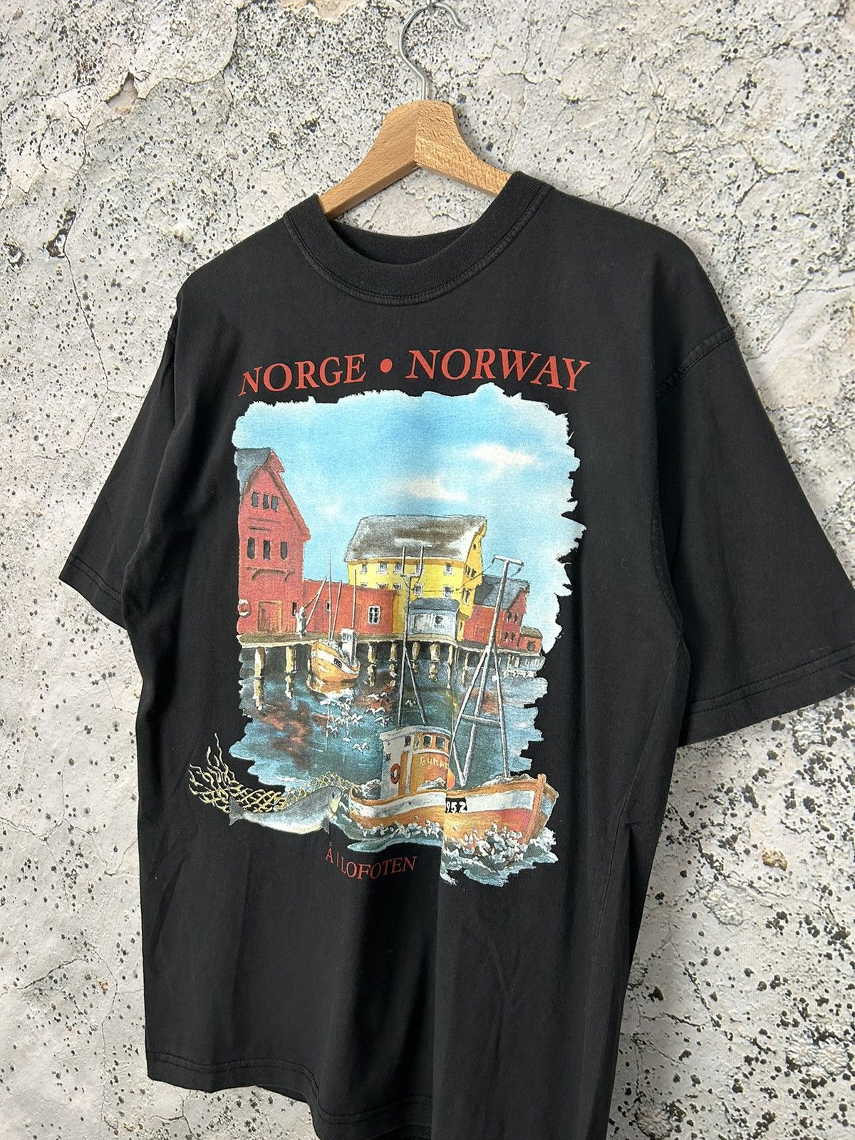 Other Vintage Norway Graphic Tee 90s Tourist Landscape Hype Size US L / EU 52-54 / 3 - 2 Thumbnail