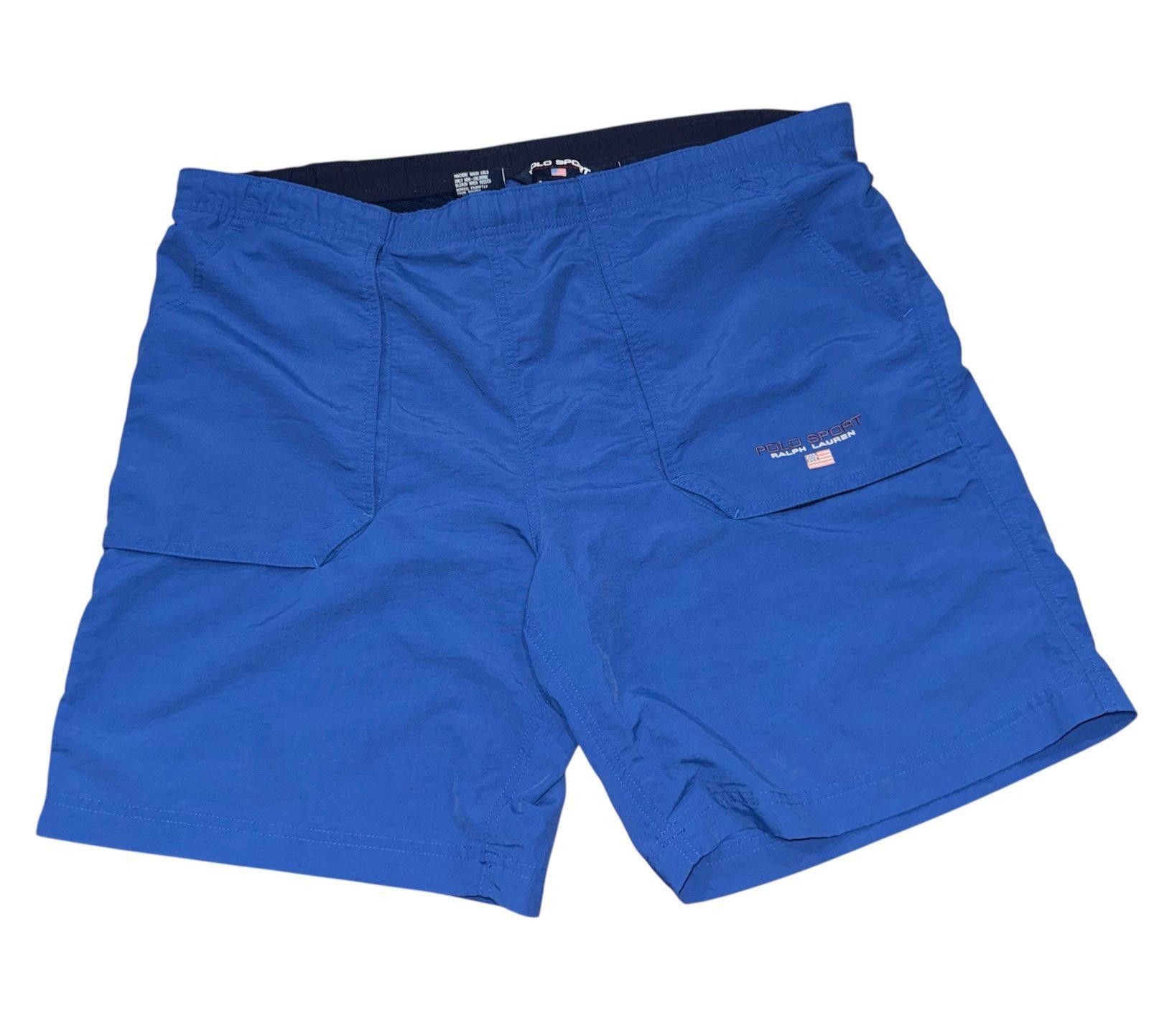 Designer VNTG Polo Sport Ralph Lauren Shorts Sz L 90’s Blue Rare Size US 34 / EU 50 - 1 Thumbnail