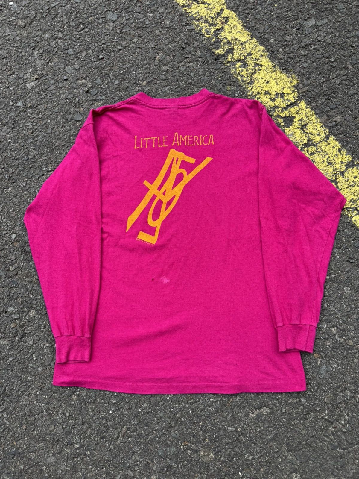 Band Tees Vintage 80's REM Little America Bicycle Longsleeve Size US XL / EU 56 / 4 - 3 Thumbnail