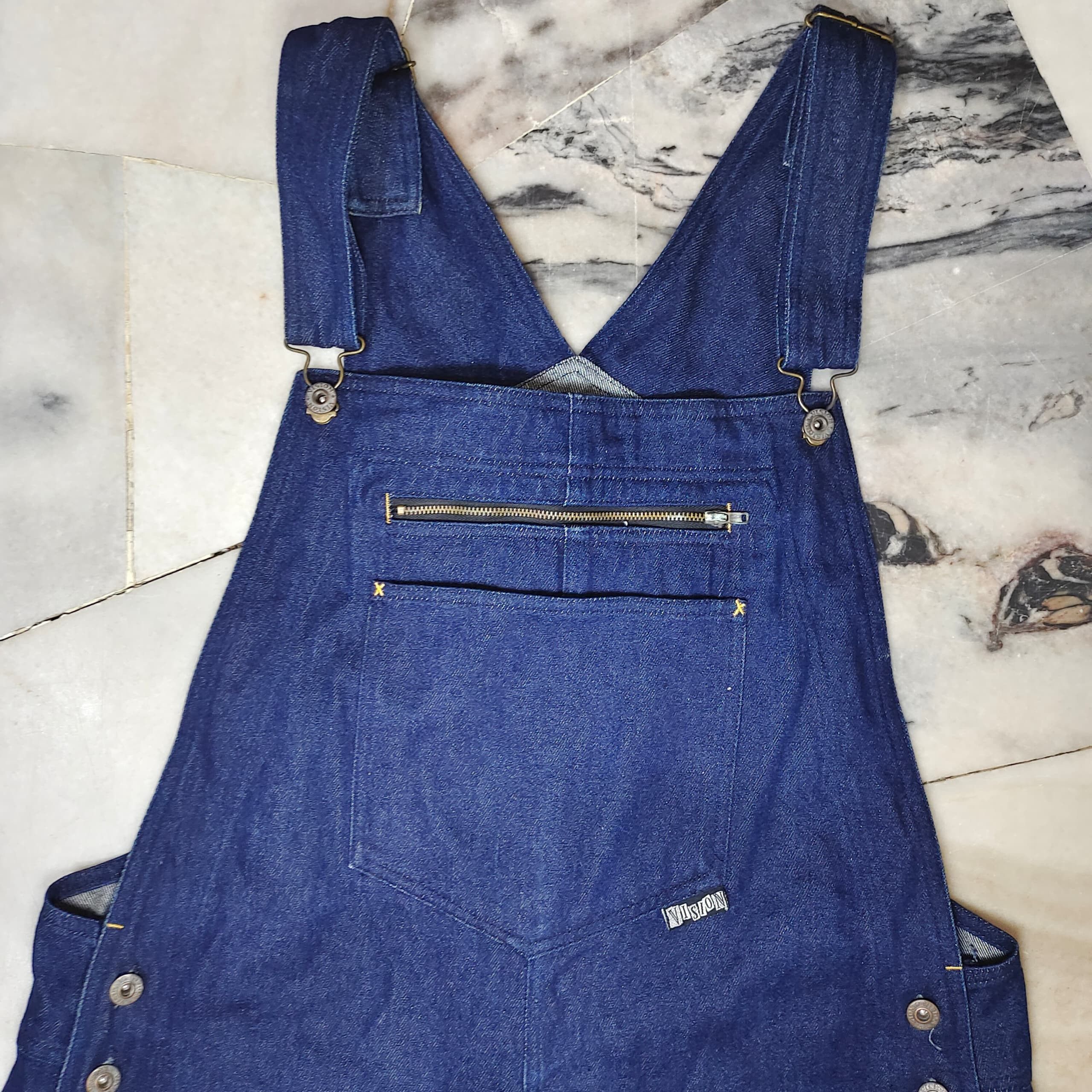 Vision Streetwear VINTAGE VISION STREETWEAR OVERALL BIB DENIM Size US 42 / EU 58 - 5 Thumbnail