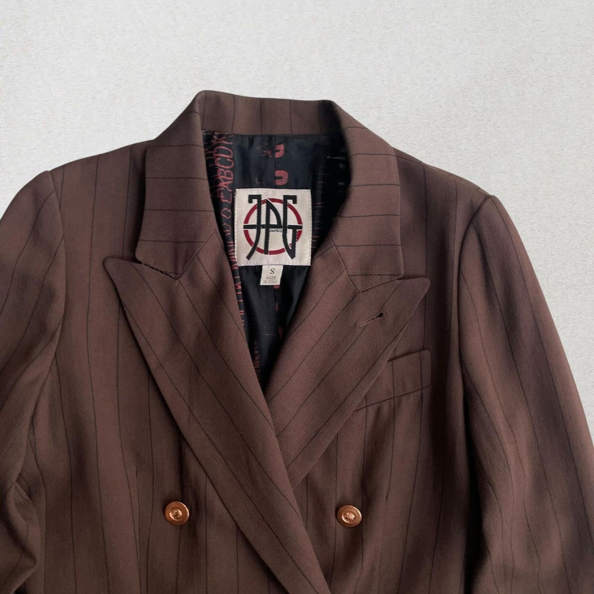 Designer × Jean Paul Gaultier 2003 Jean Paul Gaultier Chocolate Brown Blazer Size 38R - 4 Thumbnail