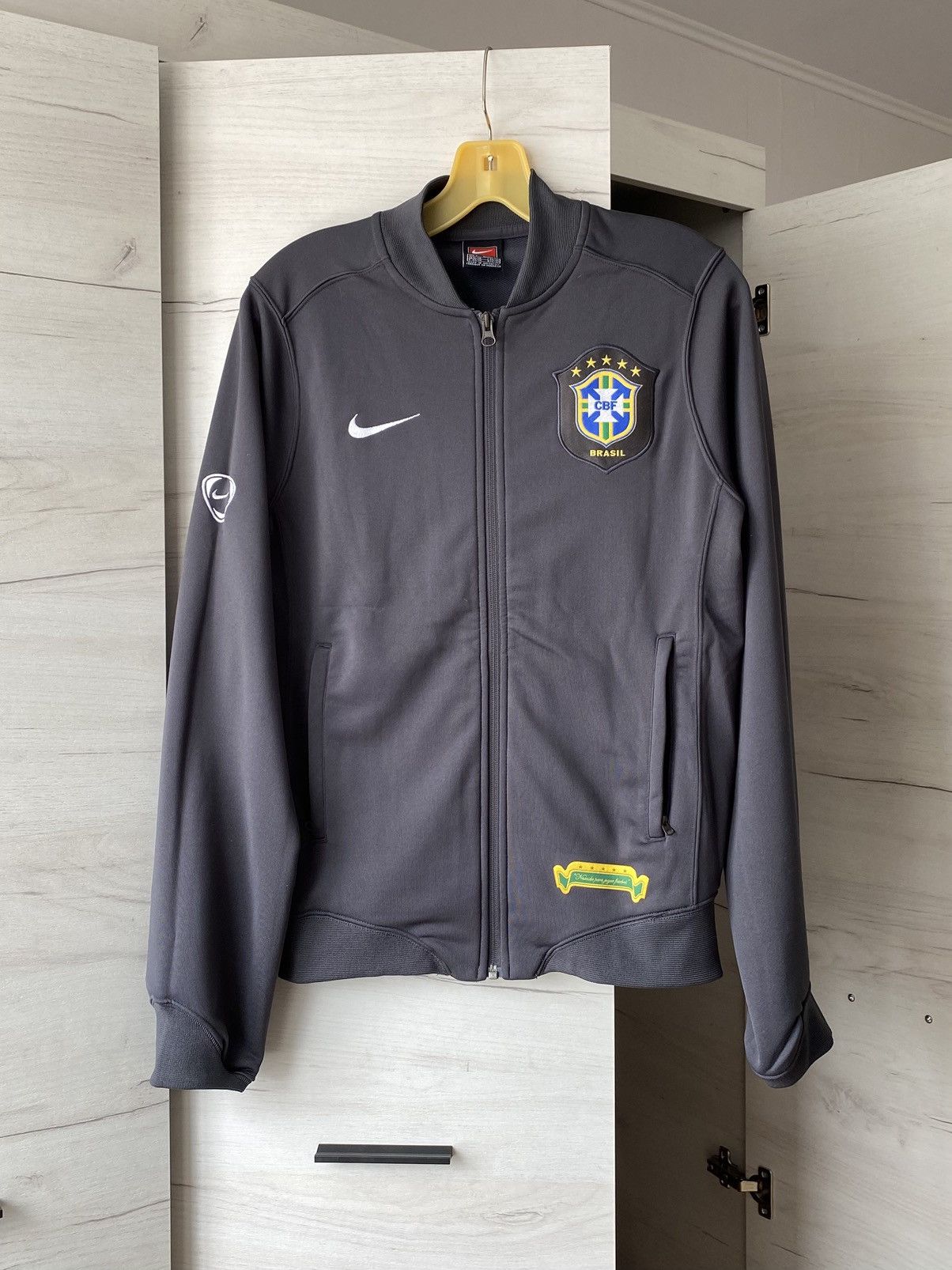 Nike Nike Brazil CBF Track Jacket S Full Zip Retro Football Style Size US S / EU 44-46 / 1 - 1 Thumbnail