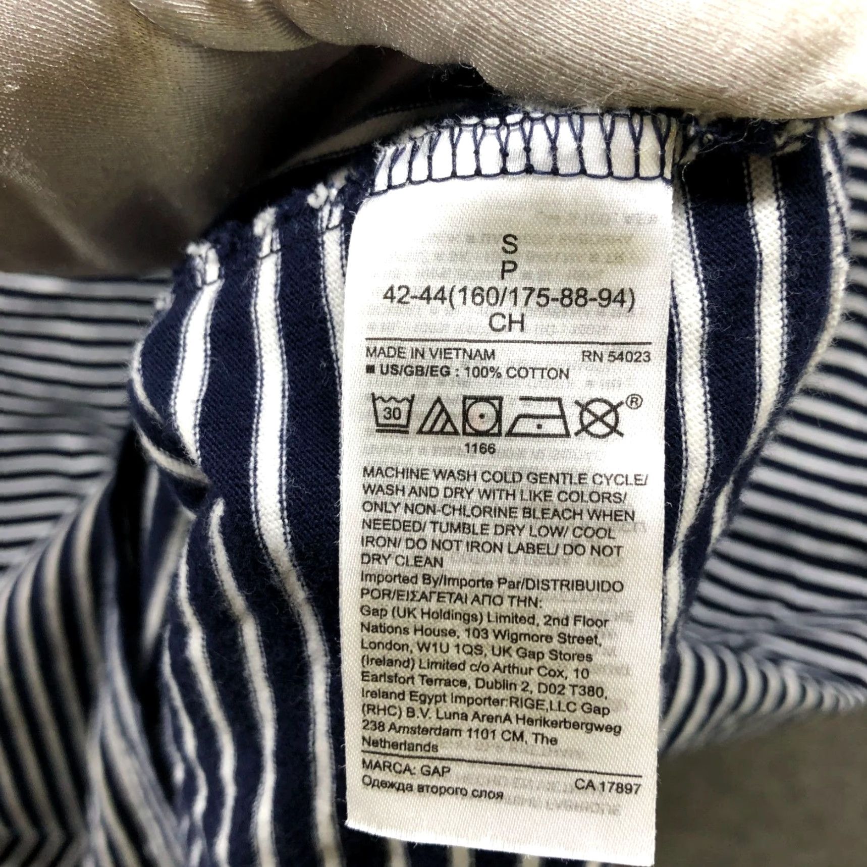 Gap Gap T Shirt Dress Womens S Short Sleeve Crewneck Navy Blue White Stripe Pocket Dress Size S / US 4 / IT 40 - 8 Thumbnail