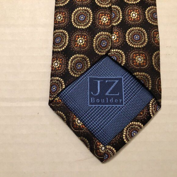 Other JZ Richards men's new black 100%silk tie 3 1/4" X 60" Size ONE SIZE - 2 Thumbnail