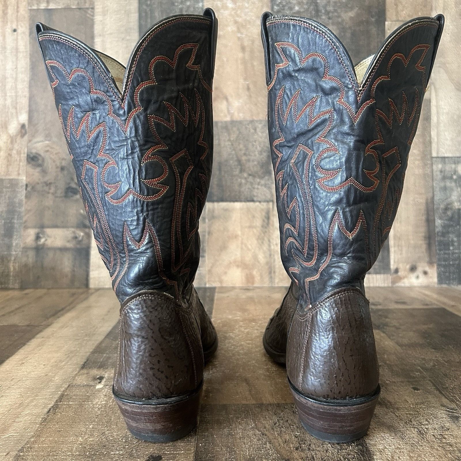 Vintage Olathe Vintage Western Brown Cowboy Boots Mens 10 D Size US 10 / EU 43 - 9 Thumbnail