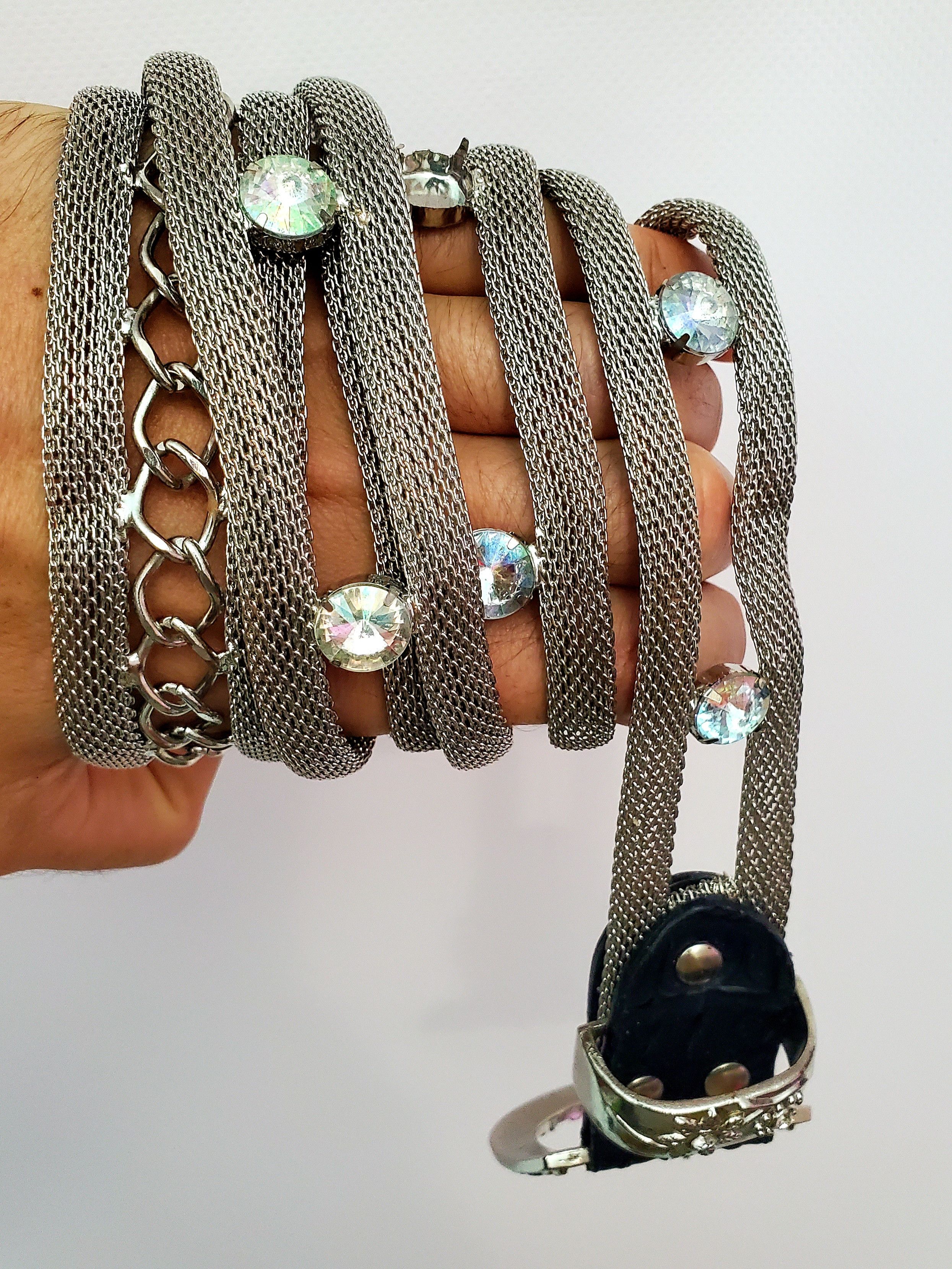Hysteric Glamour × Japanese Brand × Vintage Vintage Amazing Metal Belt perfect condition M length 97 cm Size 32 - 2 Thumbnail