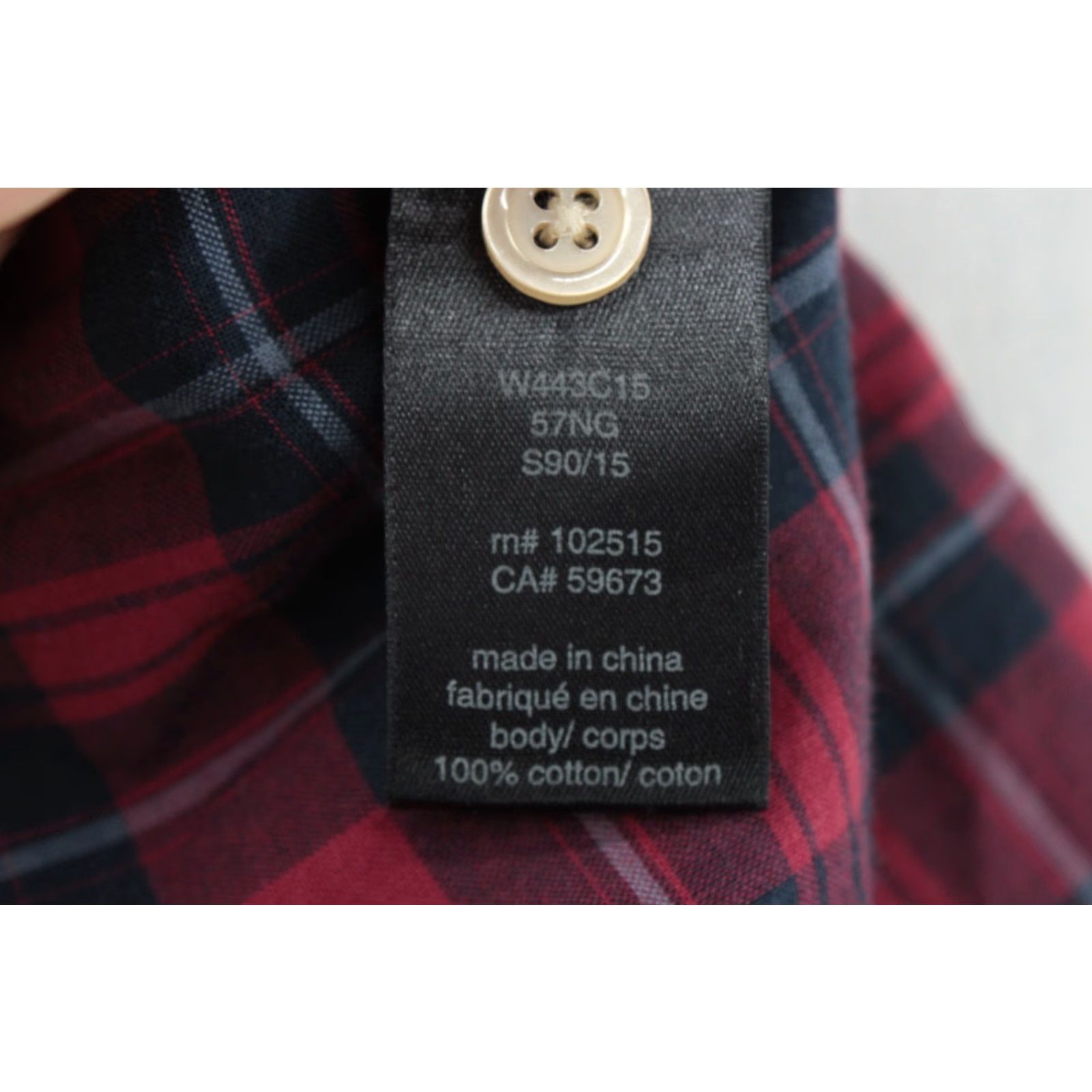 John Varvatos John Varvatos Shirt Men's XL Red Plaid Business Casual Cuff Short Sleeves Preppy Size US XL / EU 56 / 4 - 6 Thumbnail