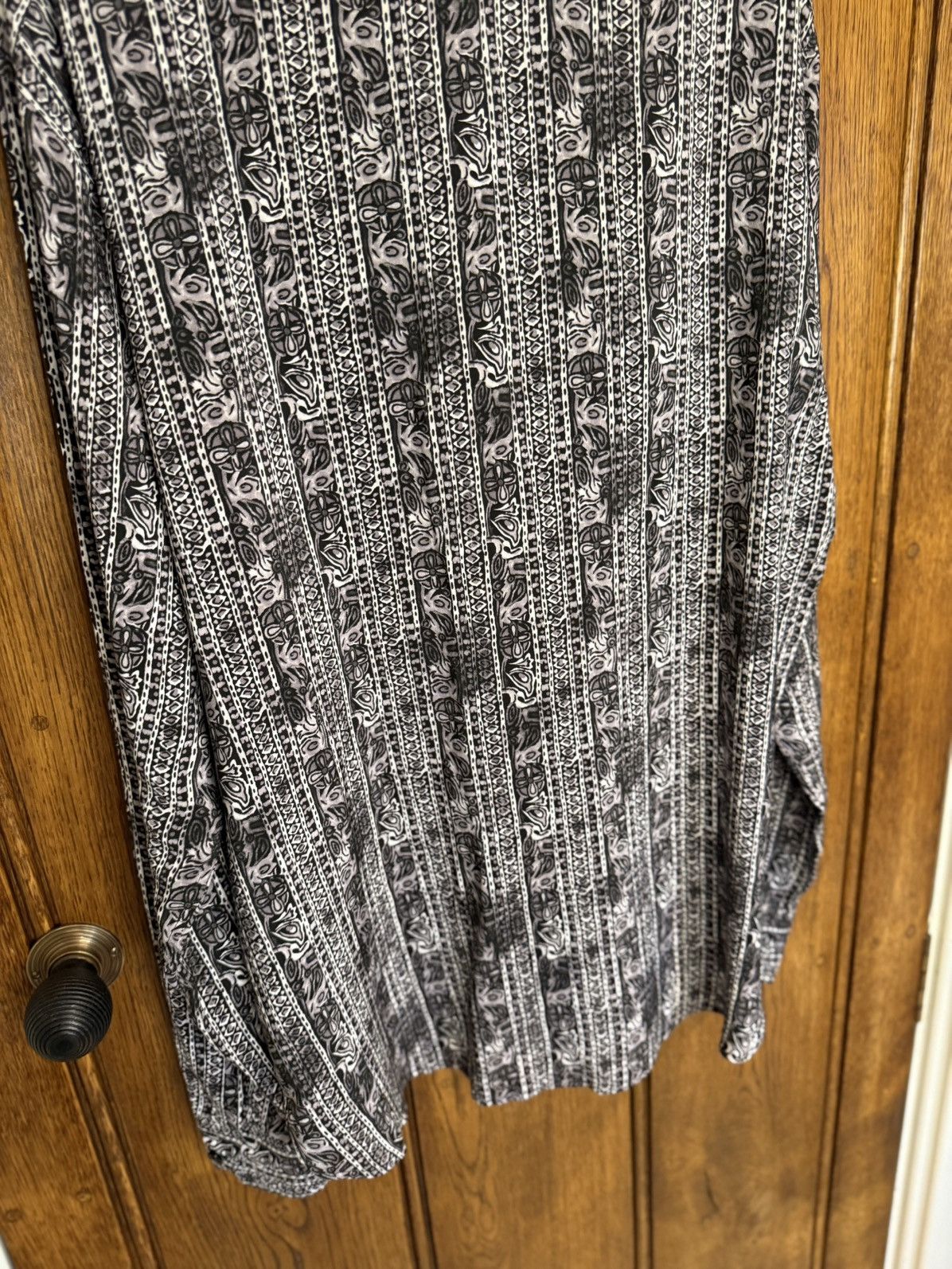 Saint Laurent Paris SS18 Saint Laurent silk henley clover shirt floral paisley Size US L / EU 52-54 / 3 - 16 Thumbnail