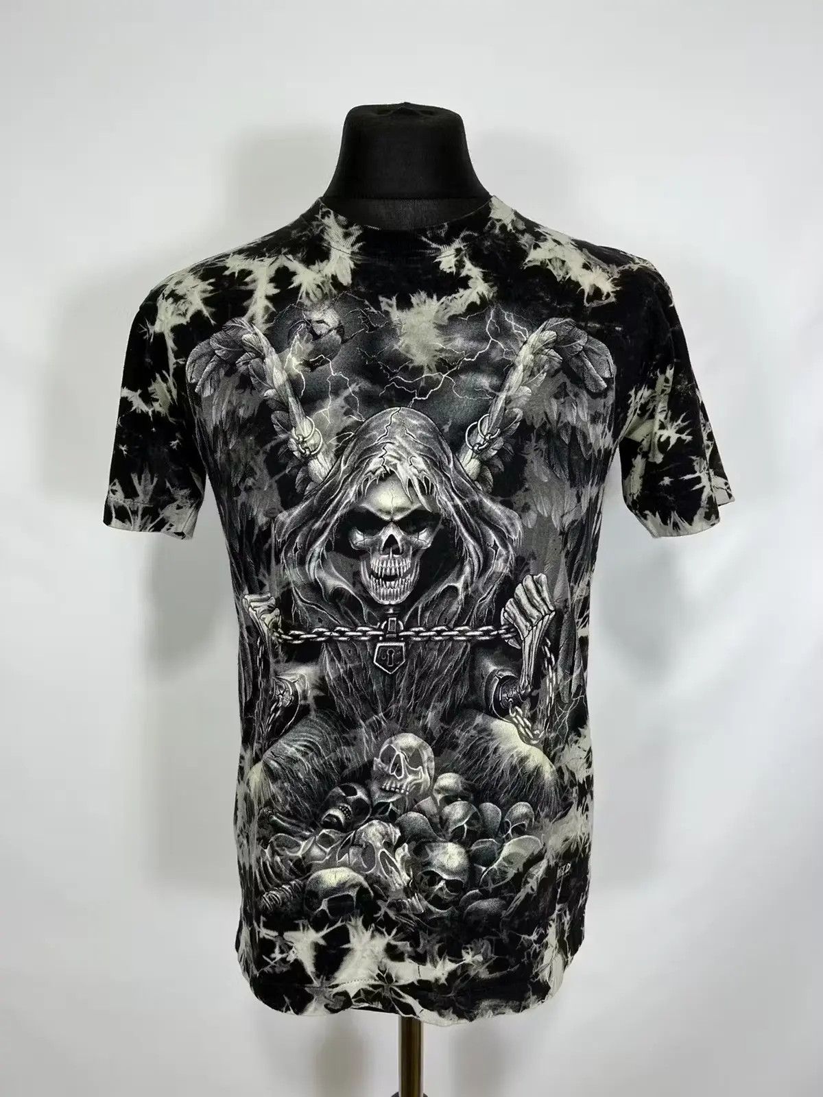 Band Tees × Vintage Wild copyright skeleton overprint vintage t-shirt Size US M / EU 48-50 / 2 - 1 Thumbnail