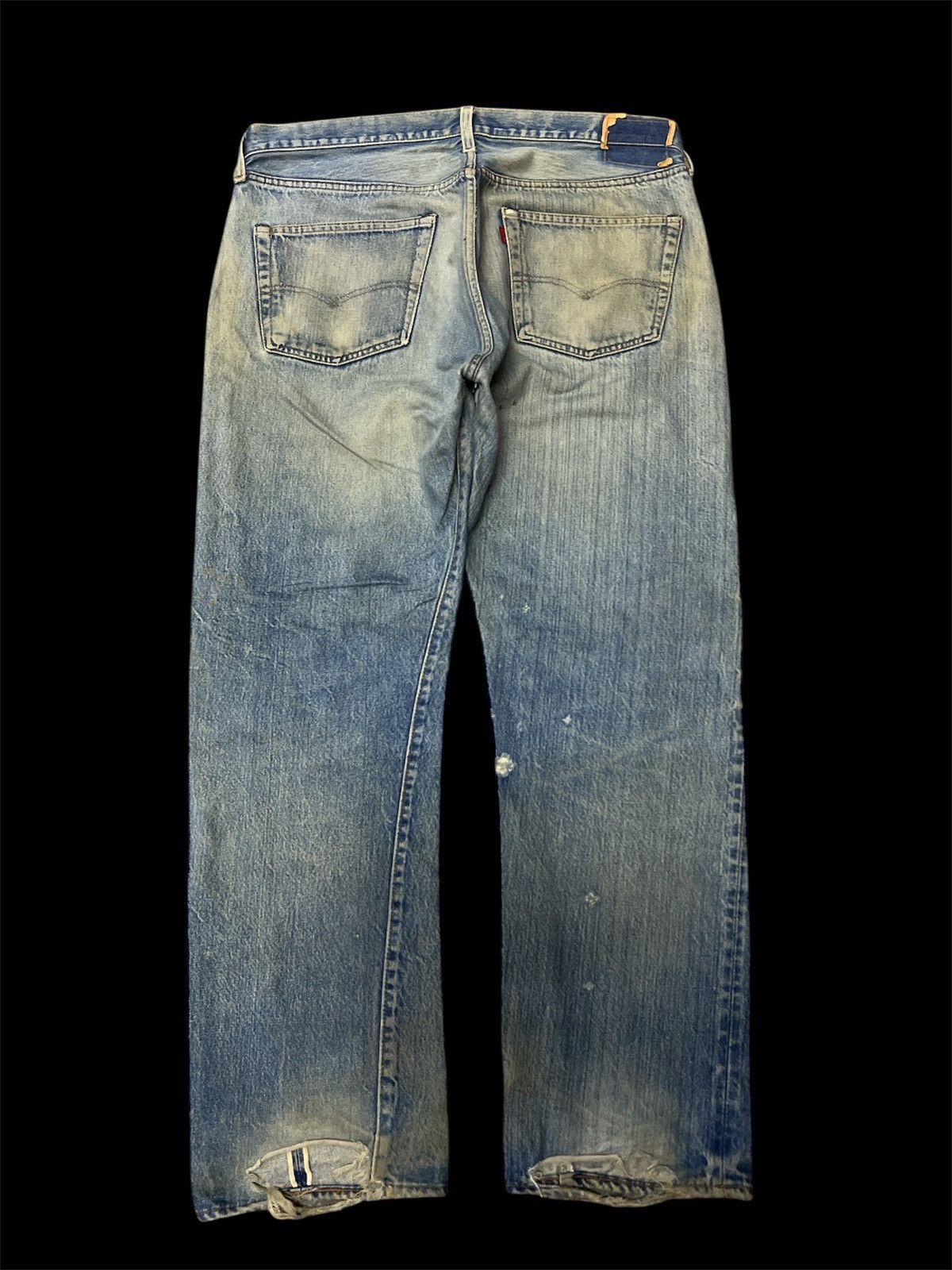 Levi's Vintage Clothing VINTAGE 501 REDLINE (RINDEM) RIPPED DISTRESSED DENIM PANT Size US 38 / EU 54 - 5 Thumbnail