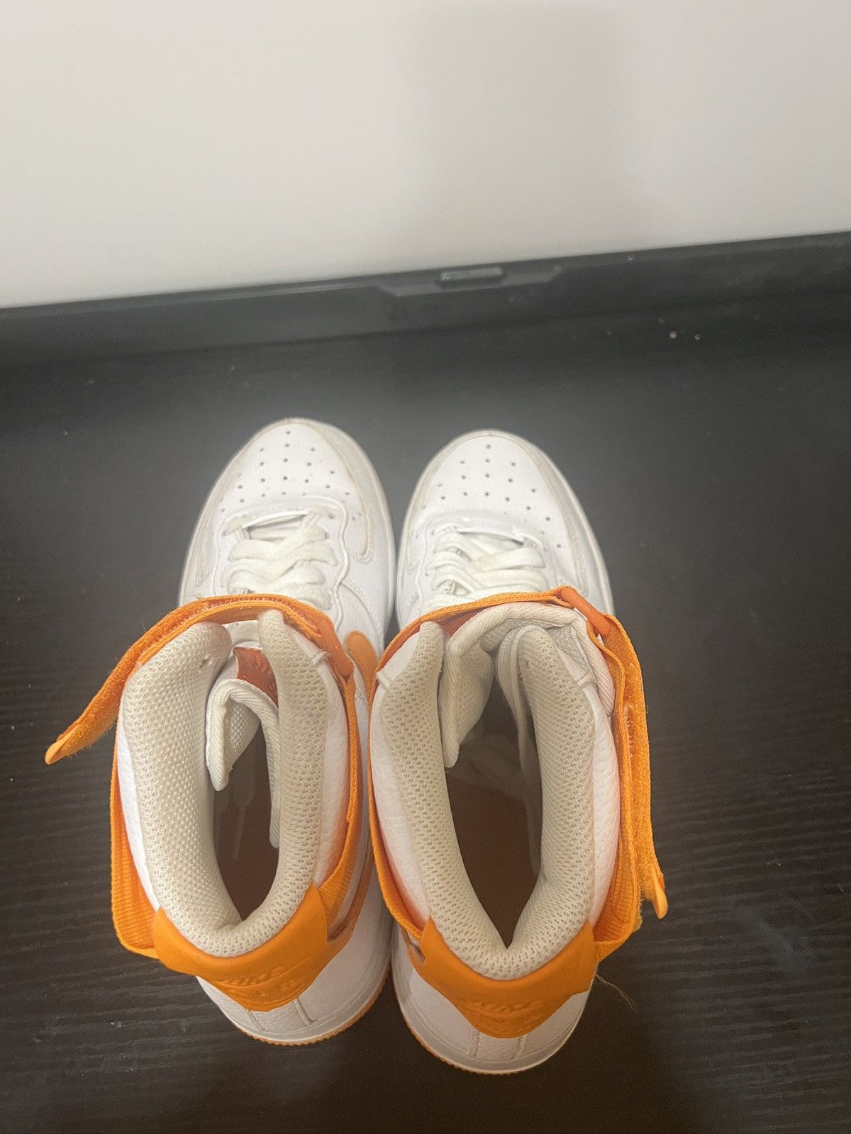 Nike SIZE 9 W0MAN - Nike Air Force 1 High Women’s White Orange Size US 9 / IT 39 - 5 Thumbnail